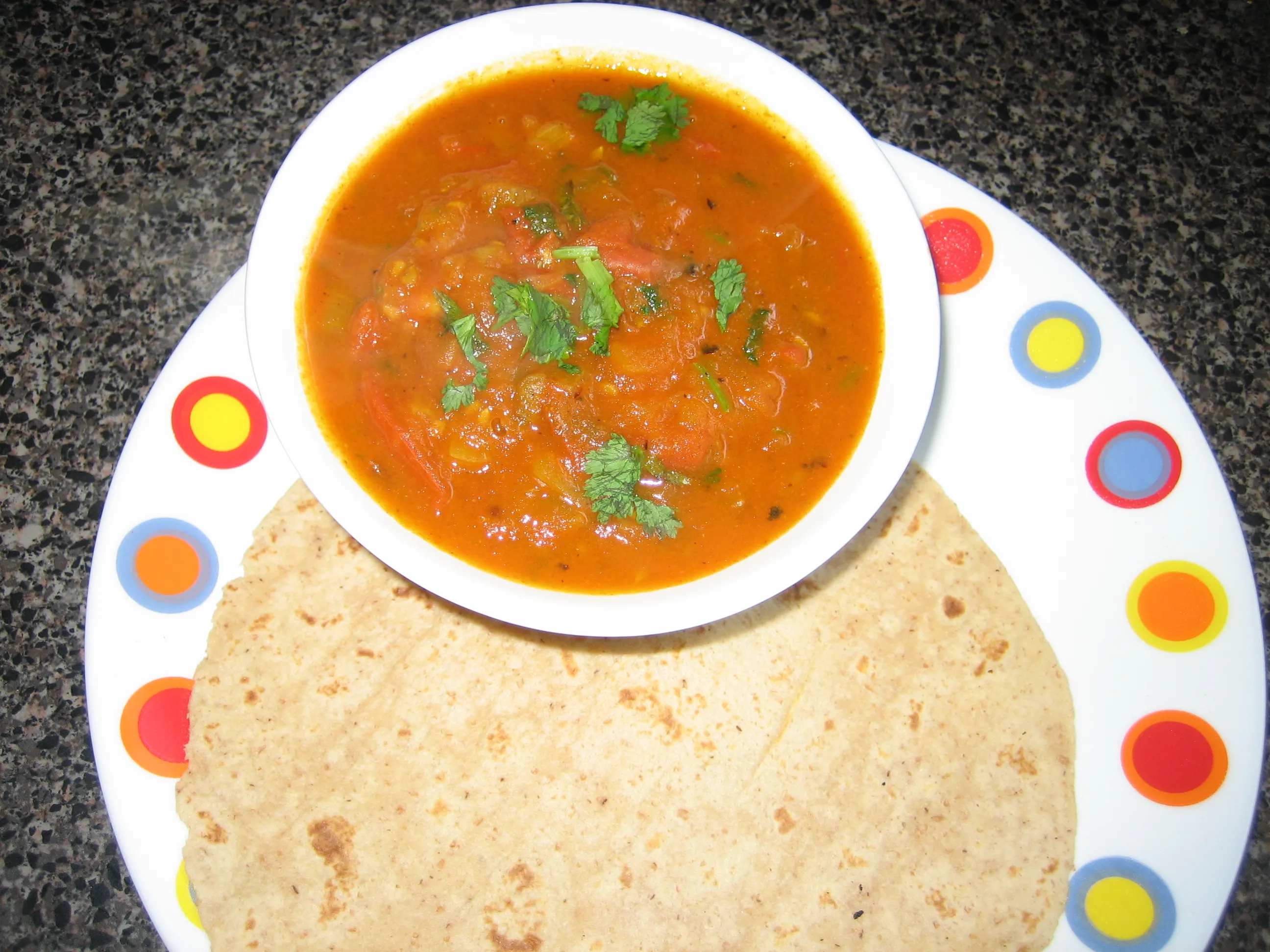 Easy tomato kothsu - Side Dish for Idli/Dosa/Pongal