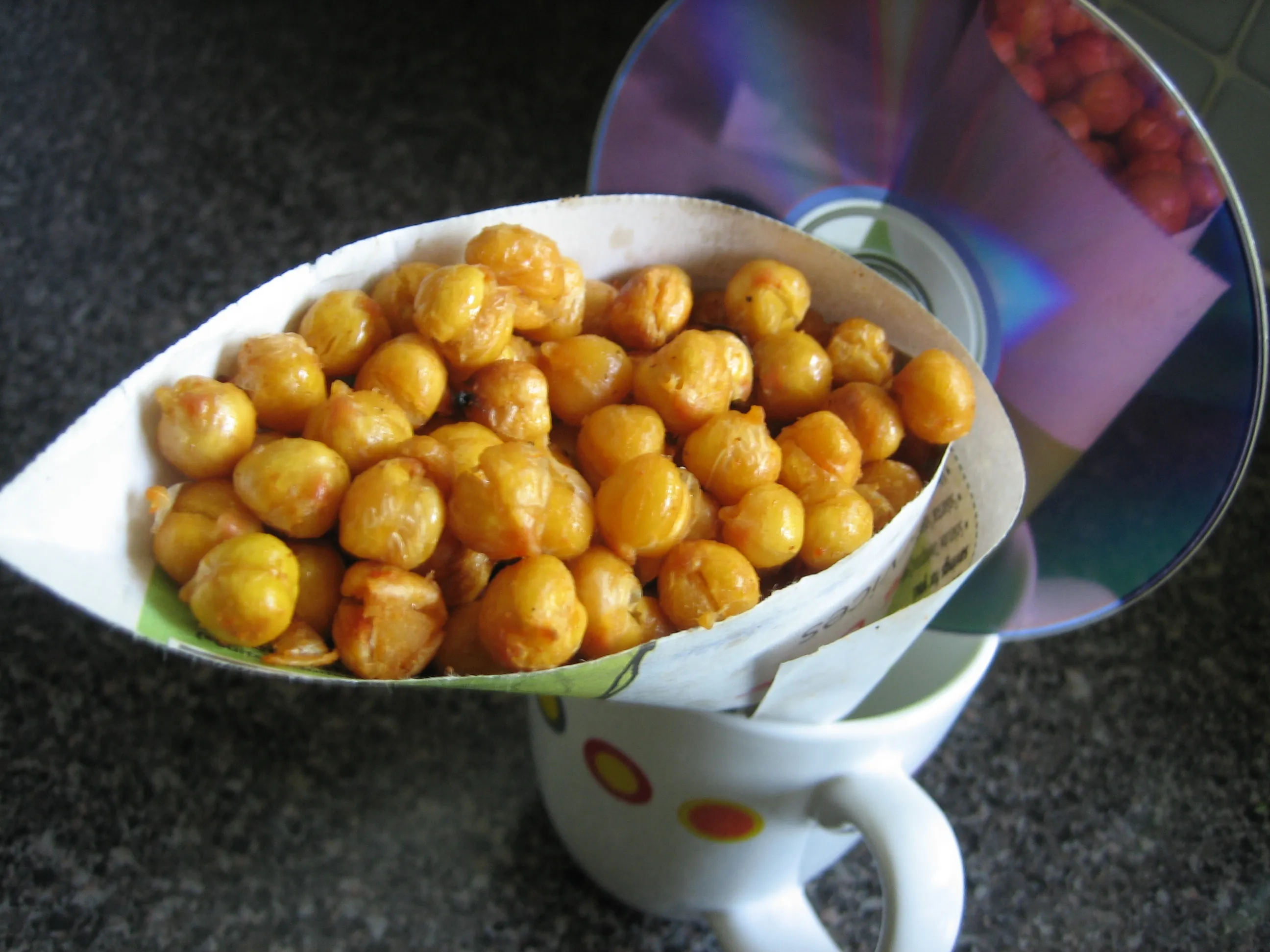 Caribbean Channa(Spicy crunchy Oven roasted Garbanzo beans)