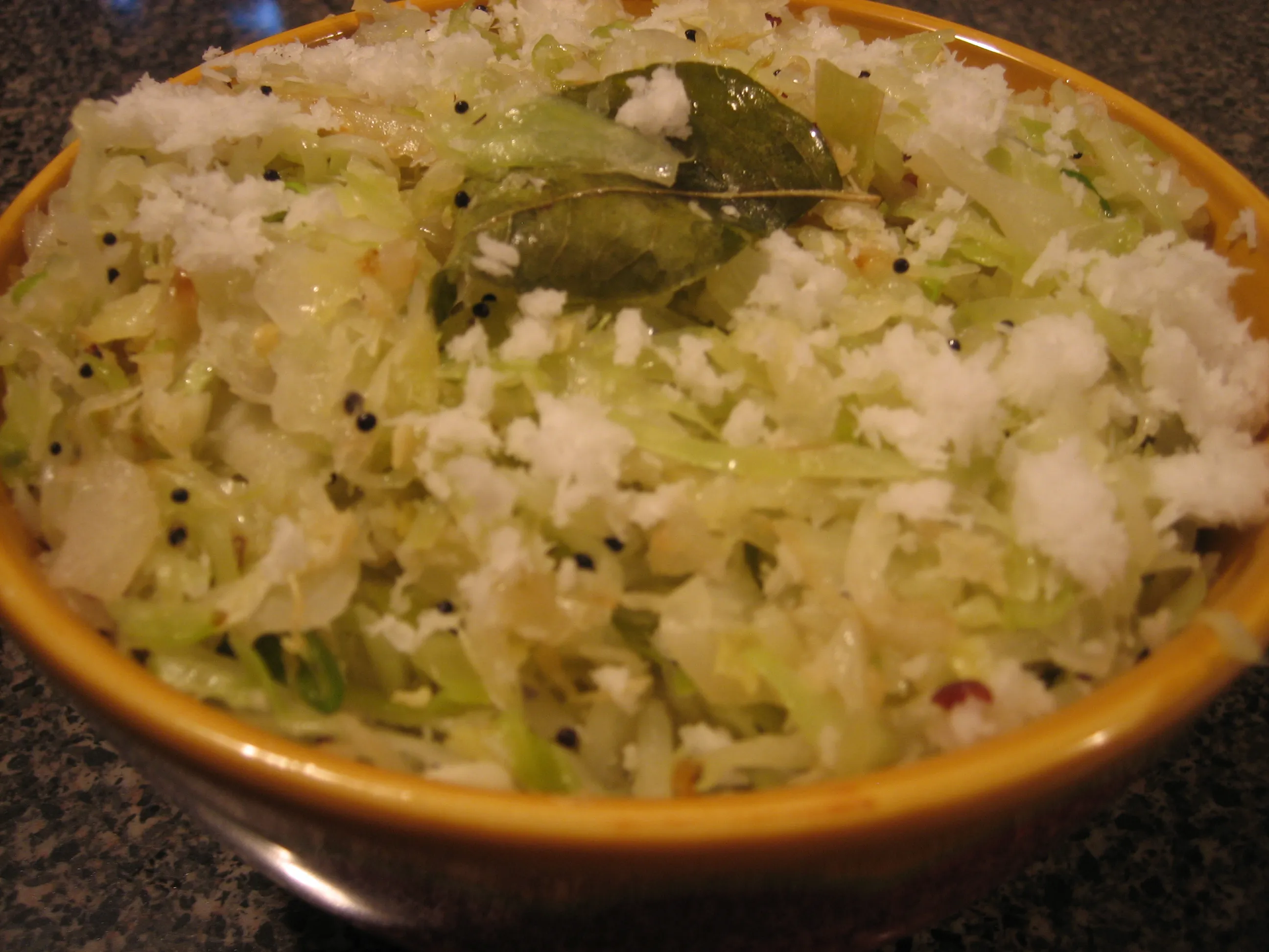 Cabbage Poriyal