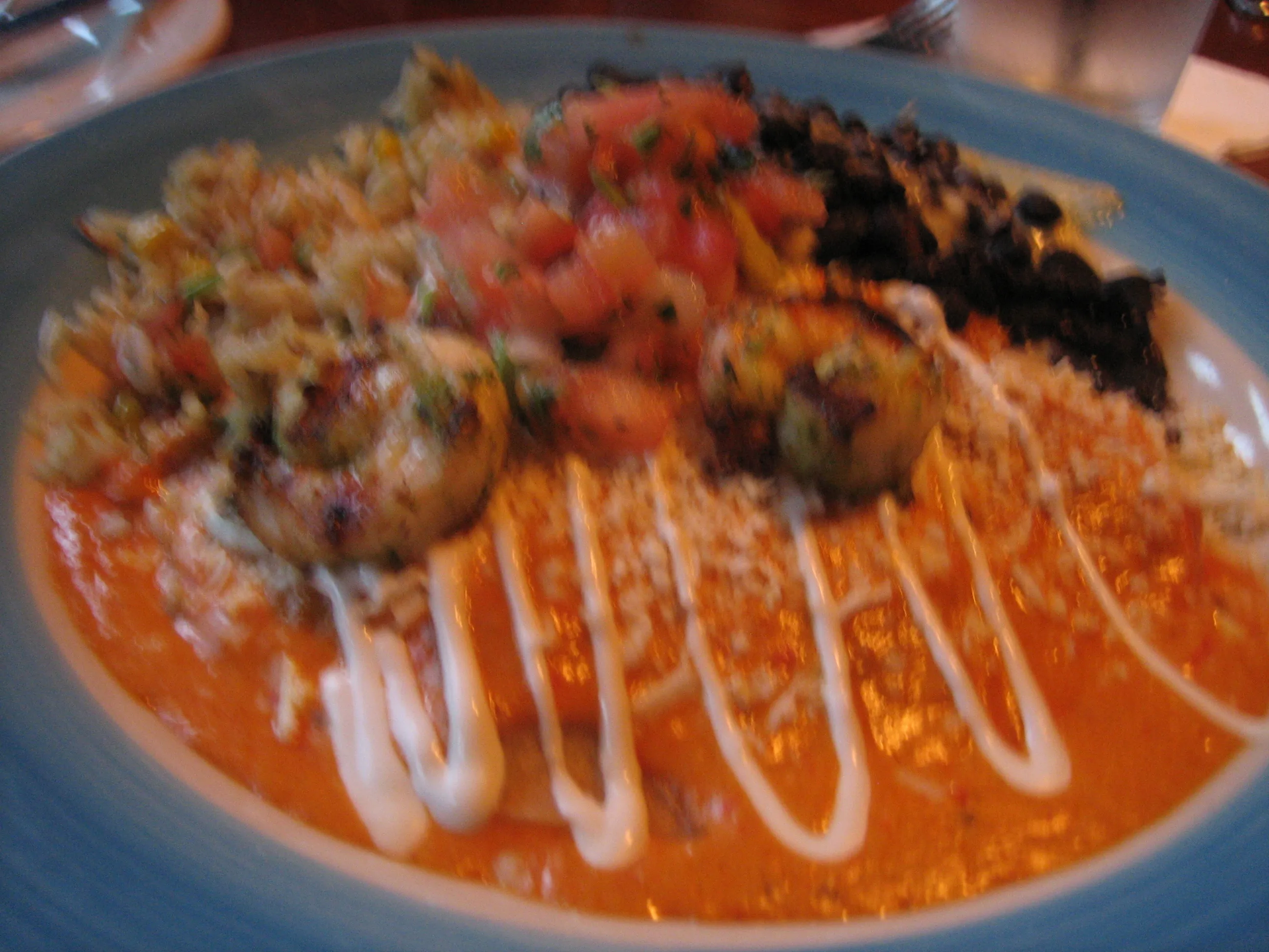 Felix's Baked Seafood Enchiladas