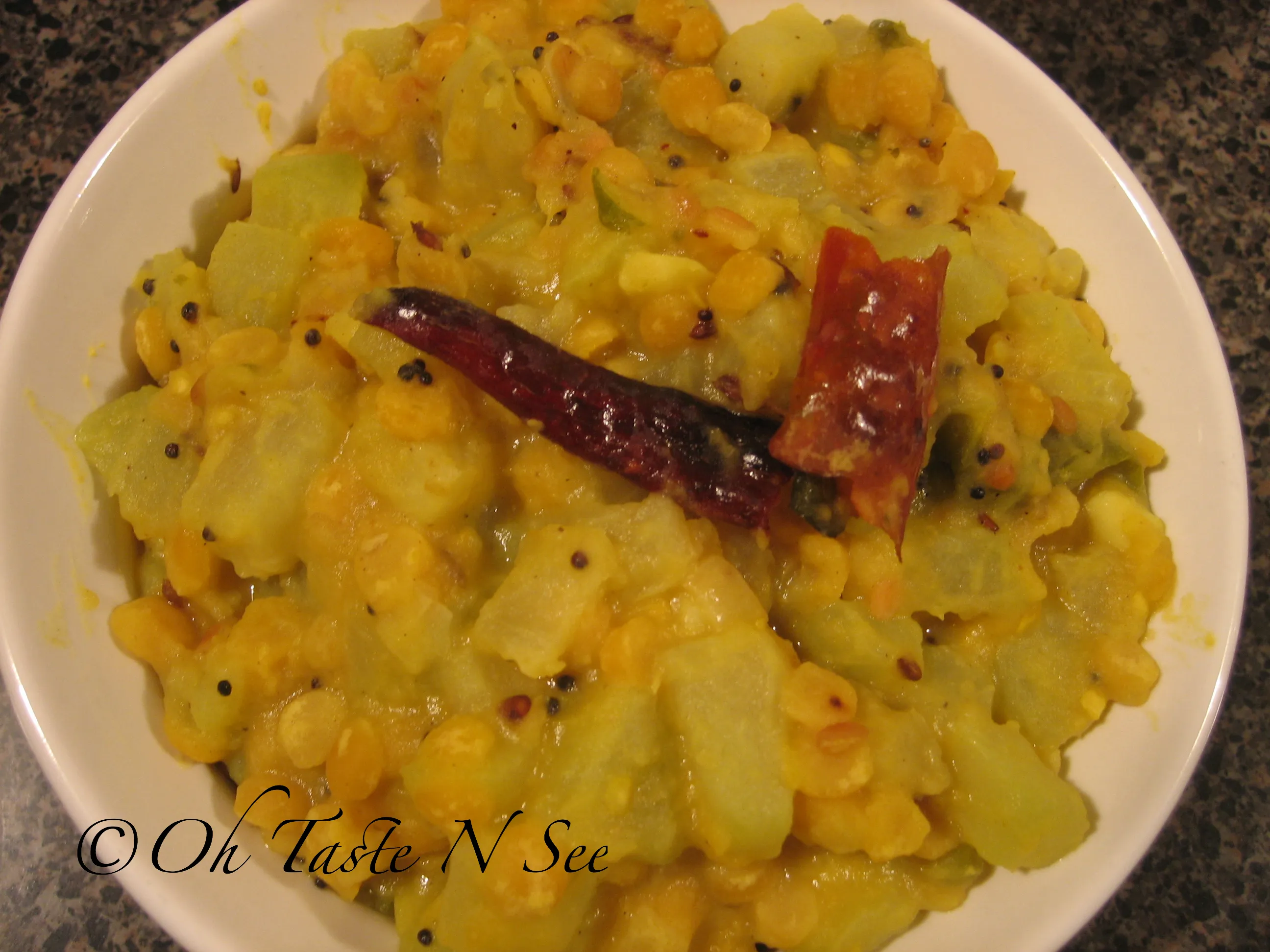 Chow Chow Kootu(Chayote Squash Kootu)