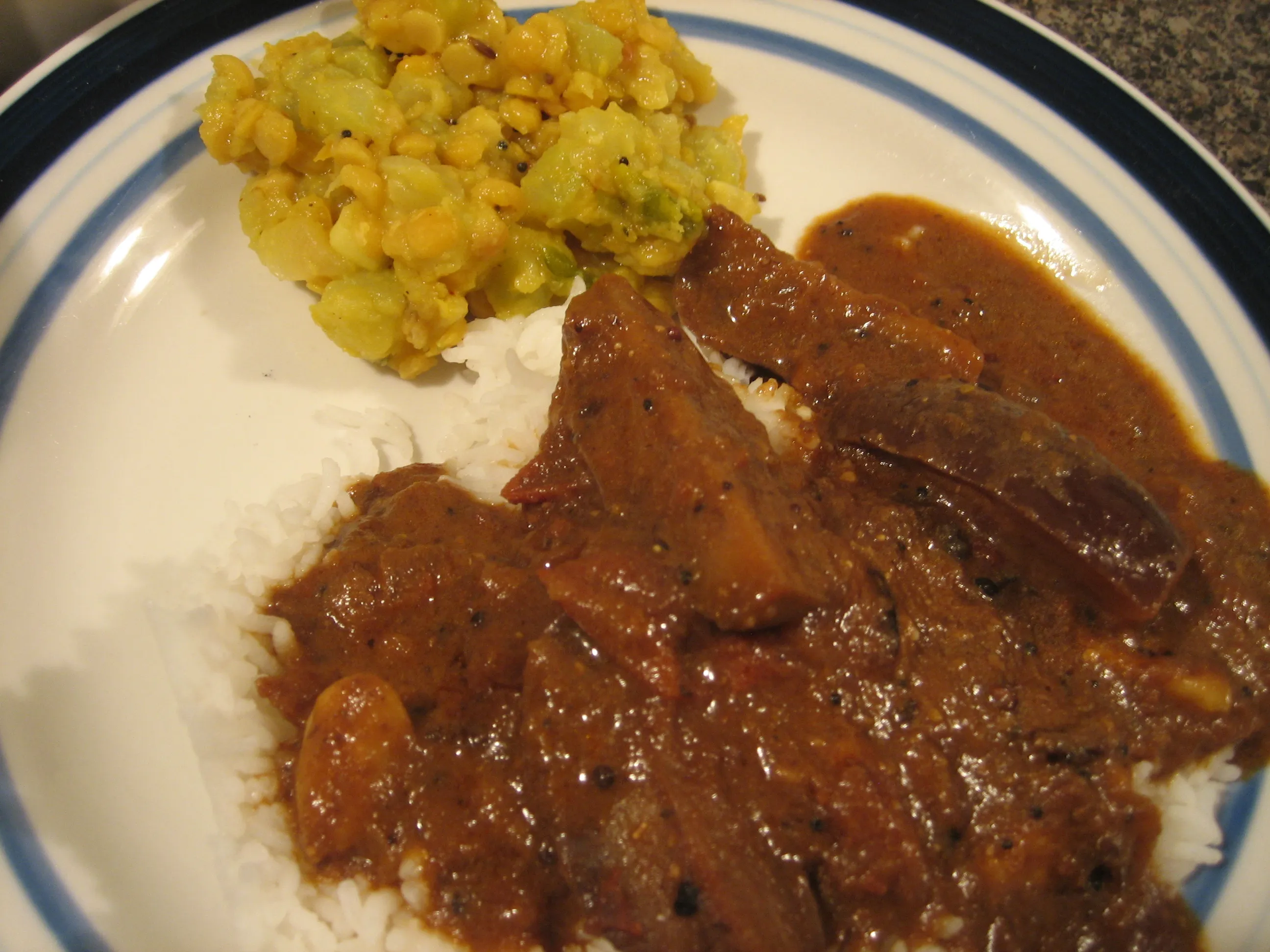 Plated pulikuzhambu