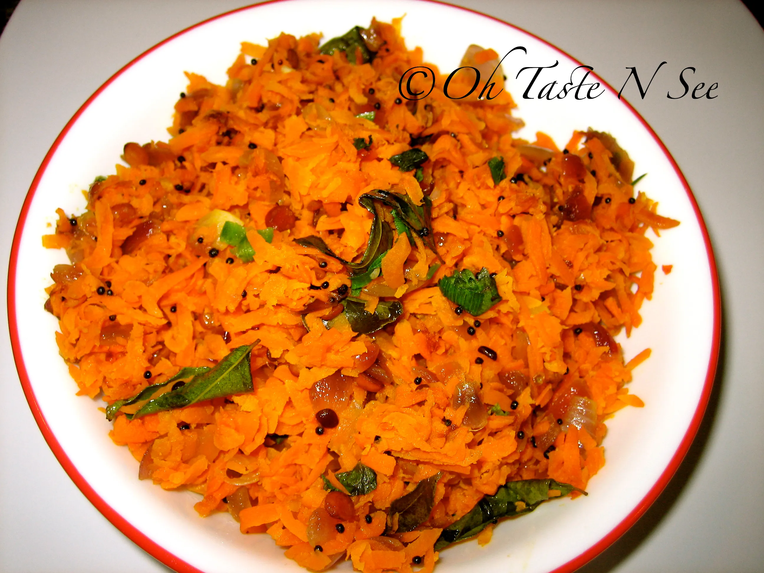 Carrot Poriyal