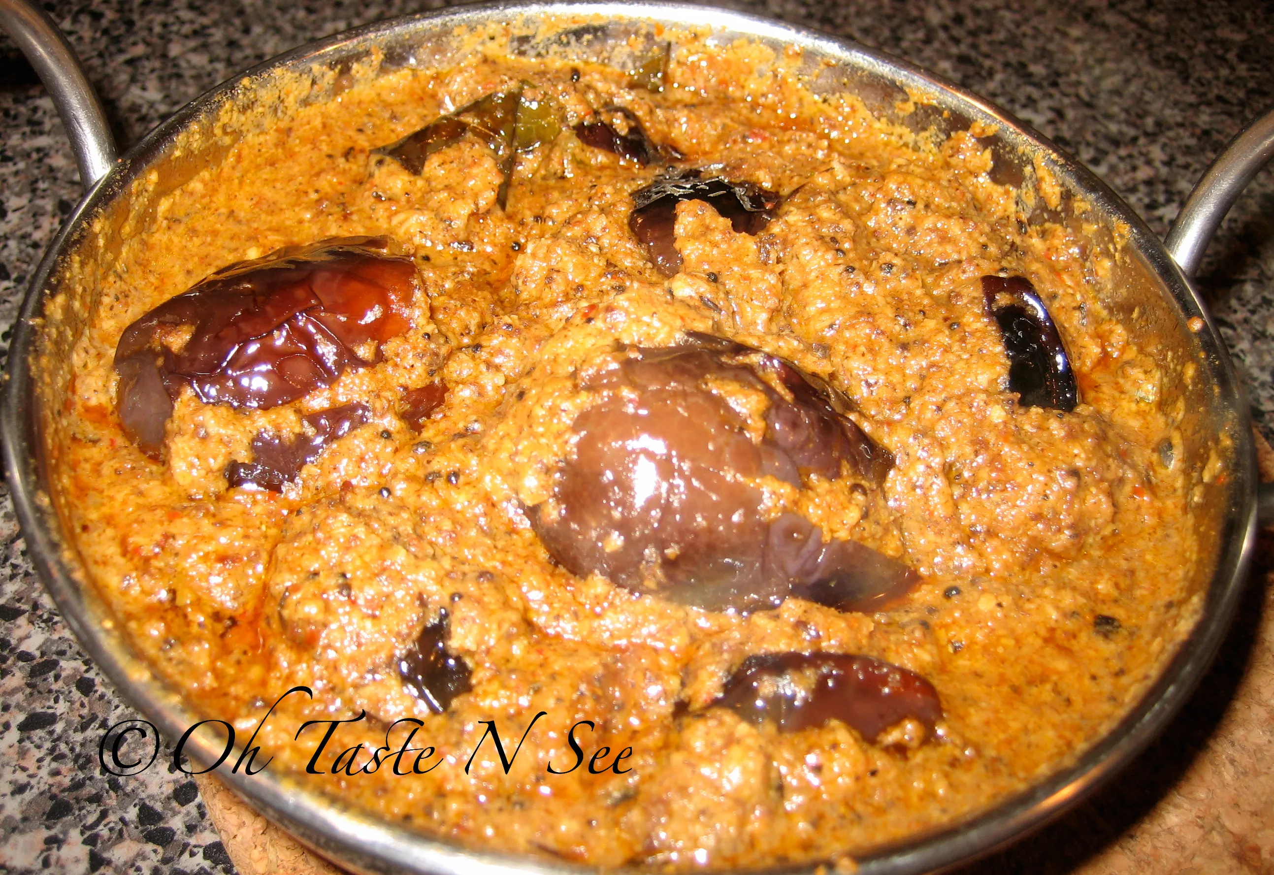 Stuffed eggplant kulambu