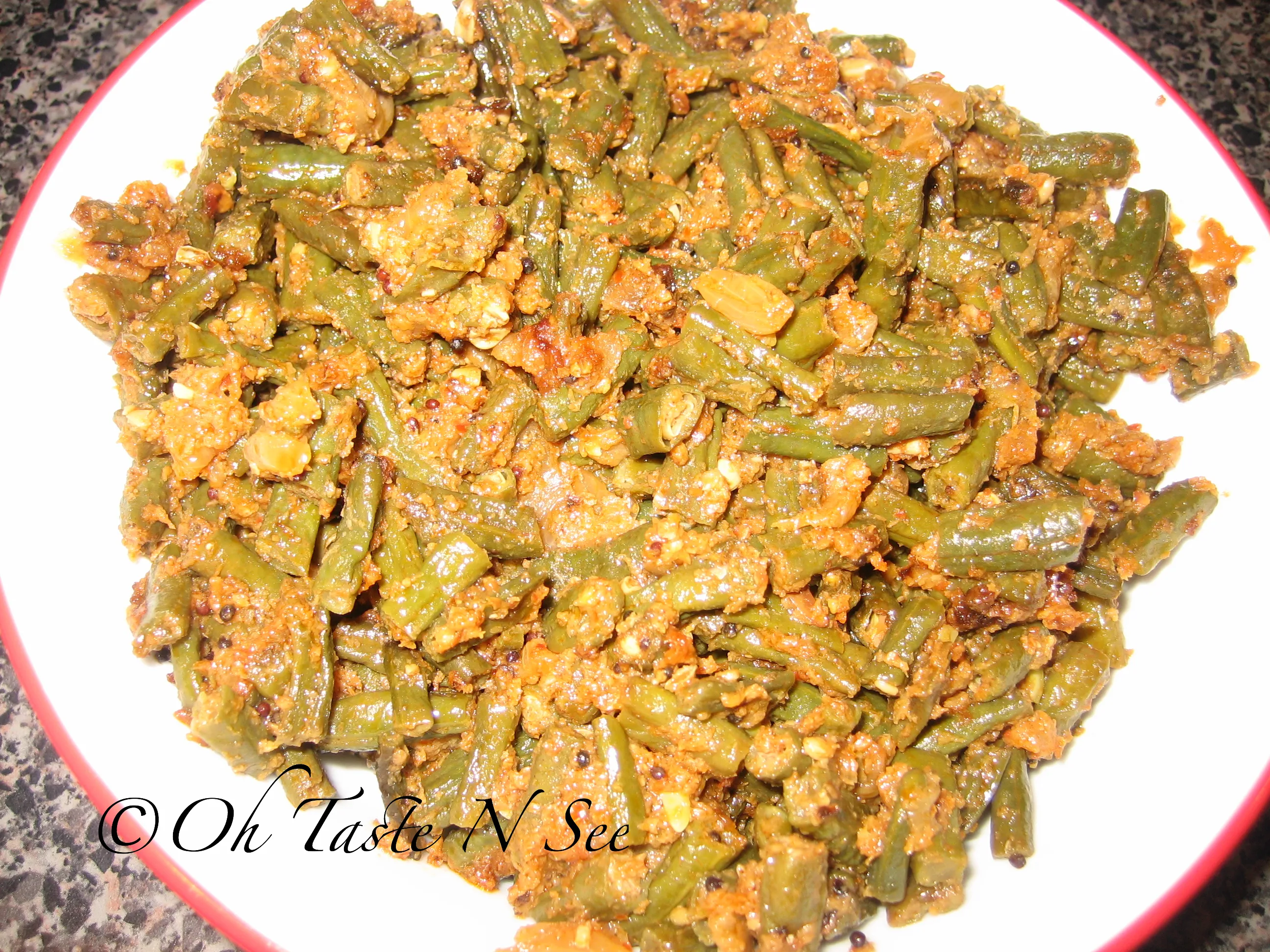 Payathankai Masal(Yardlong beans dry curry)