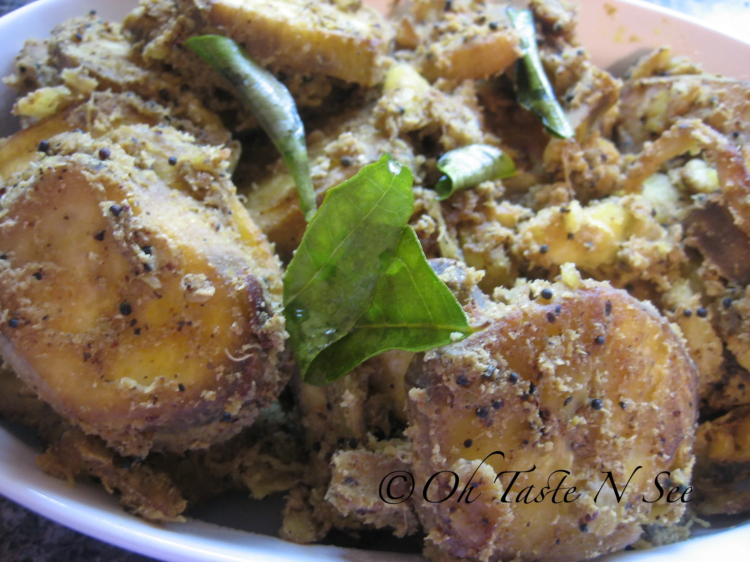Vazhakkai Milagu kari(Raw banana pepper fry)