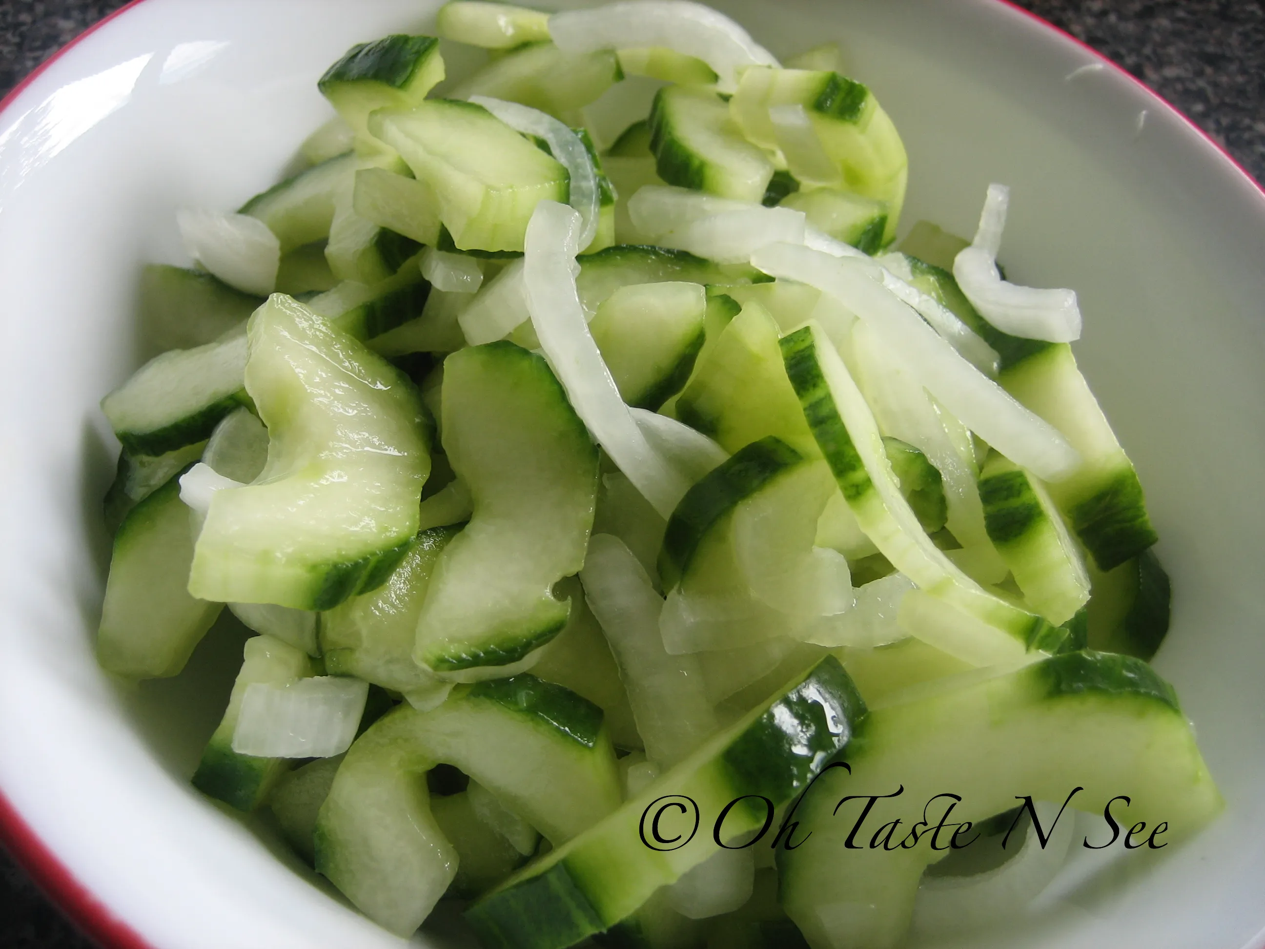 Burmese Cucumber Onion Salad