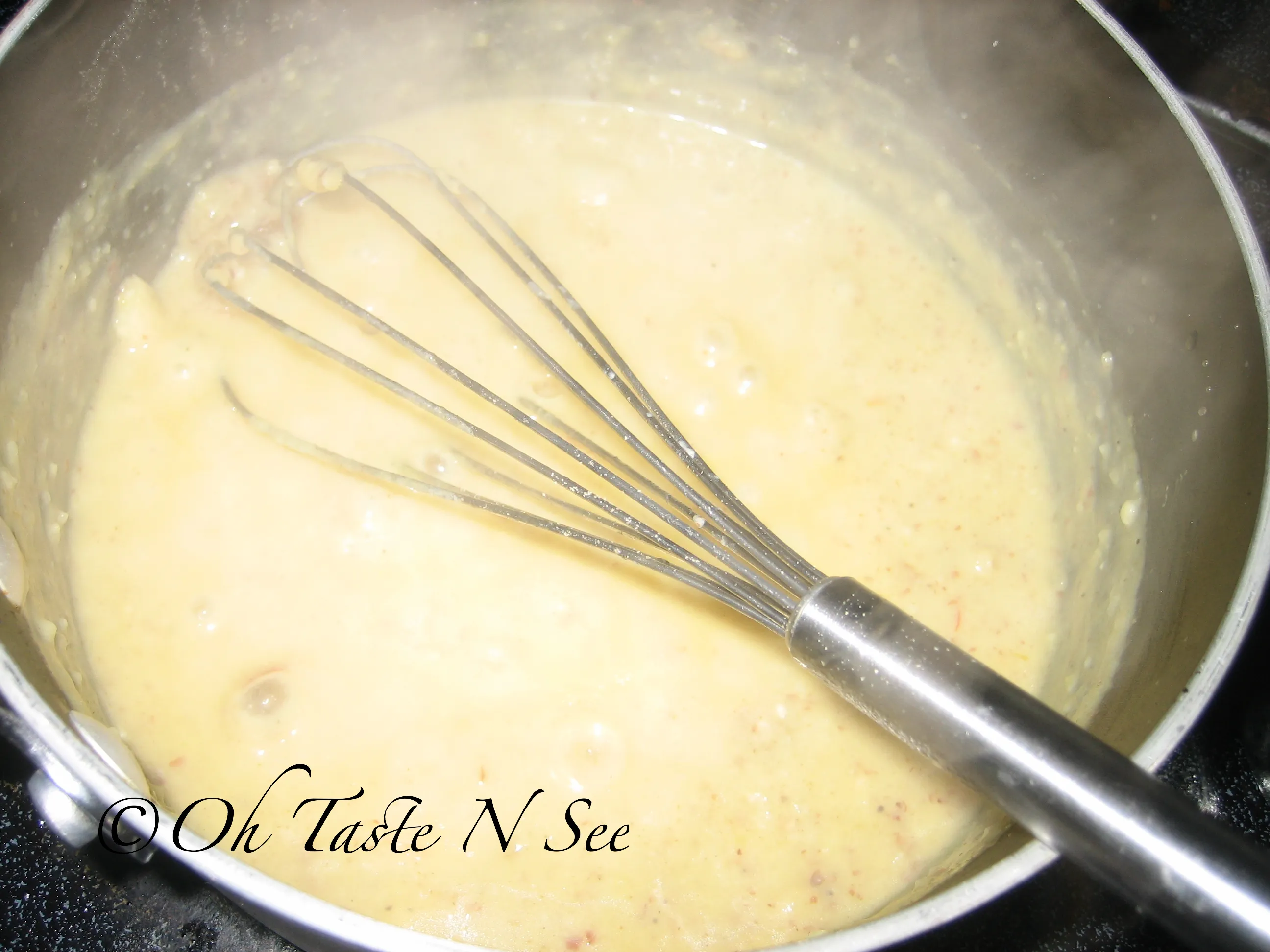 Almond milk custard