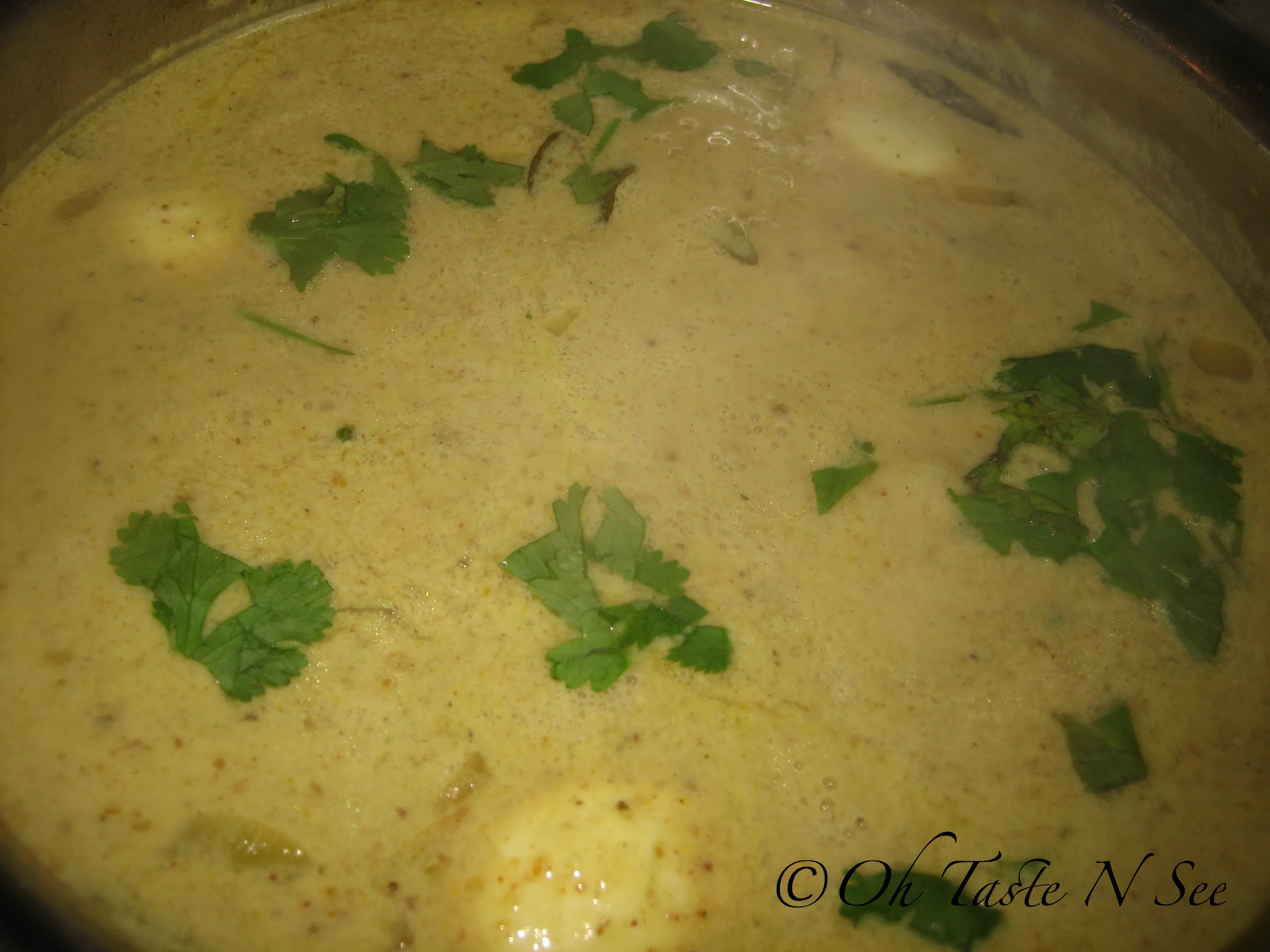 Bittarai Kirihodi - Sinhalese Egg Curry