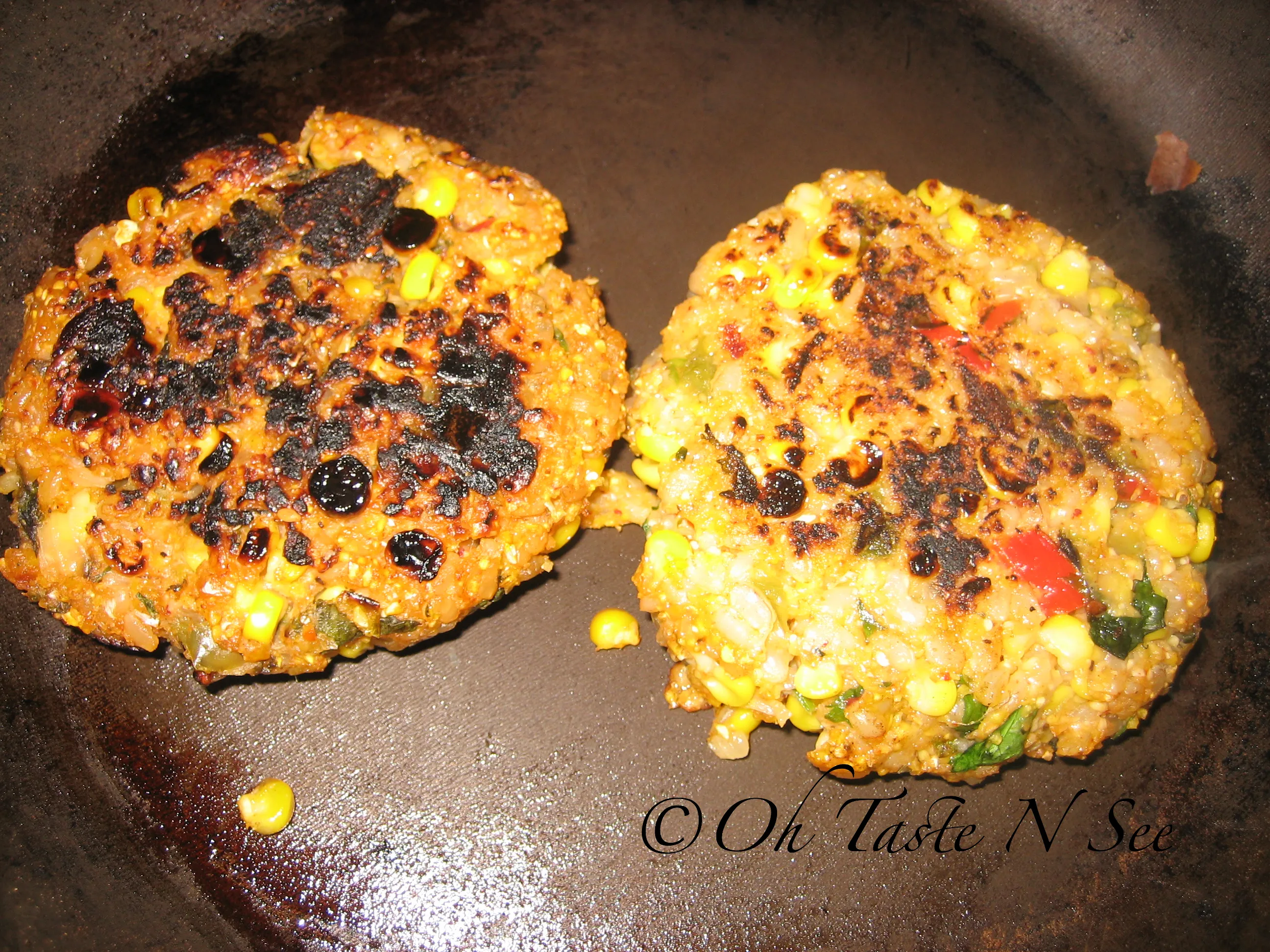 Frying the Burger Patties