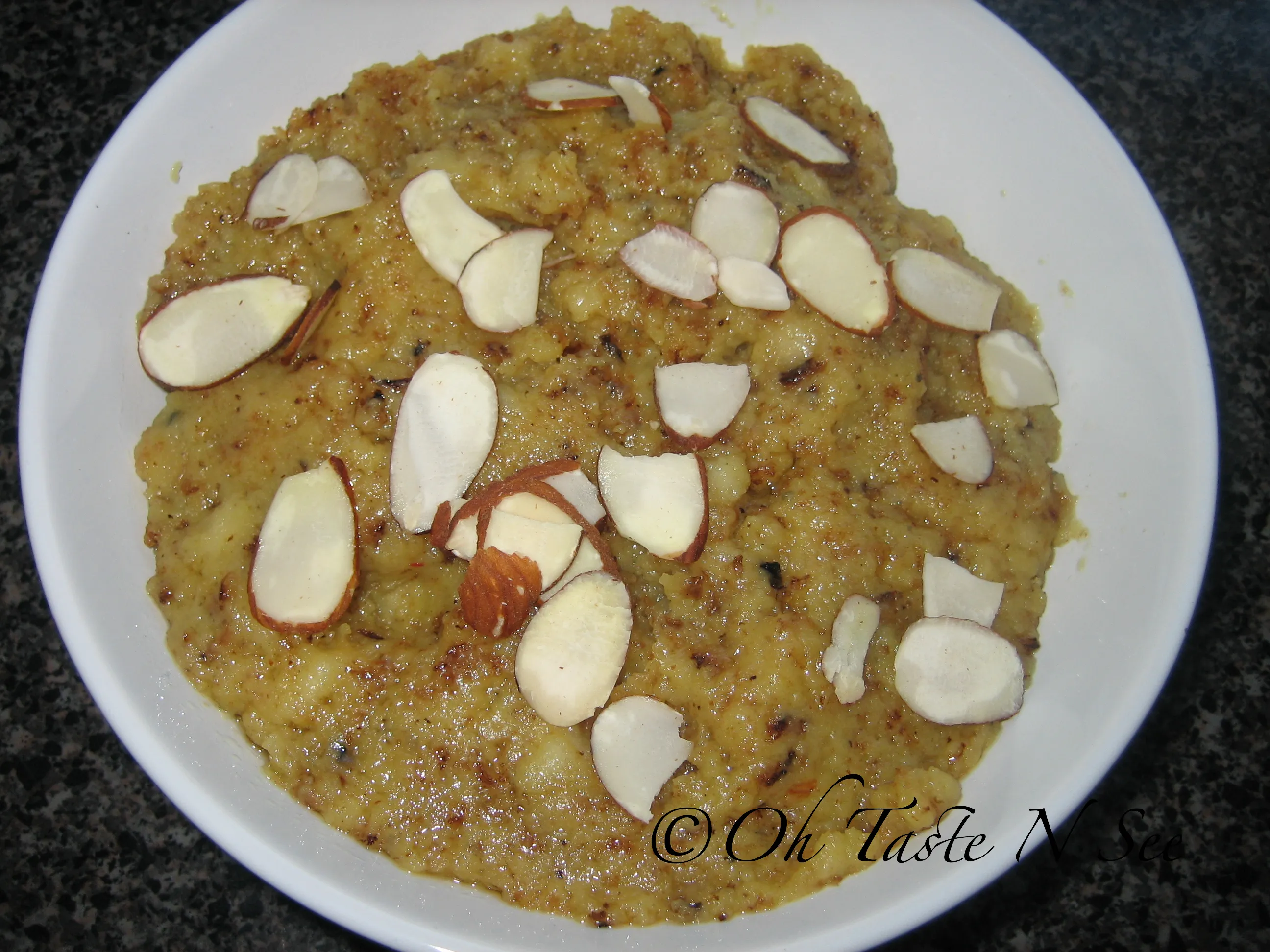 Bread Badam Halwa/ Almond Bread Halwa