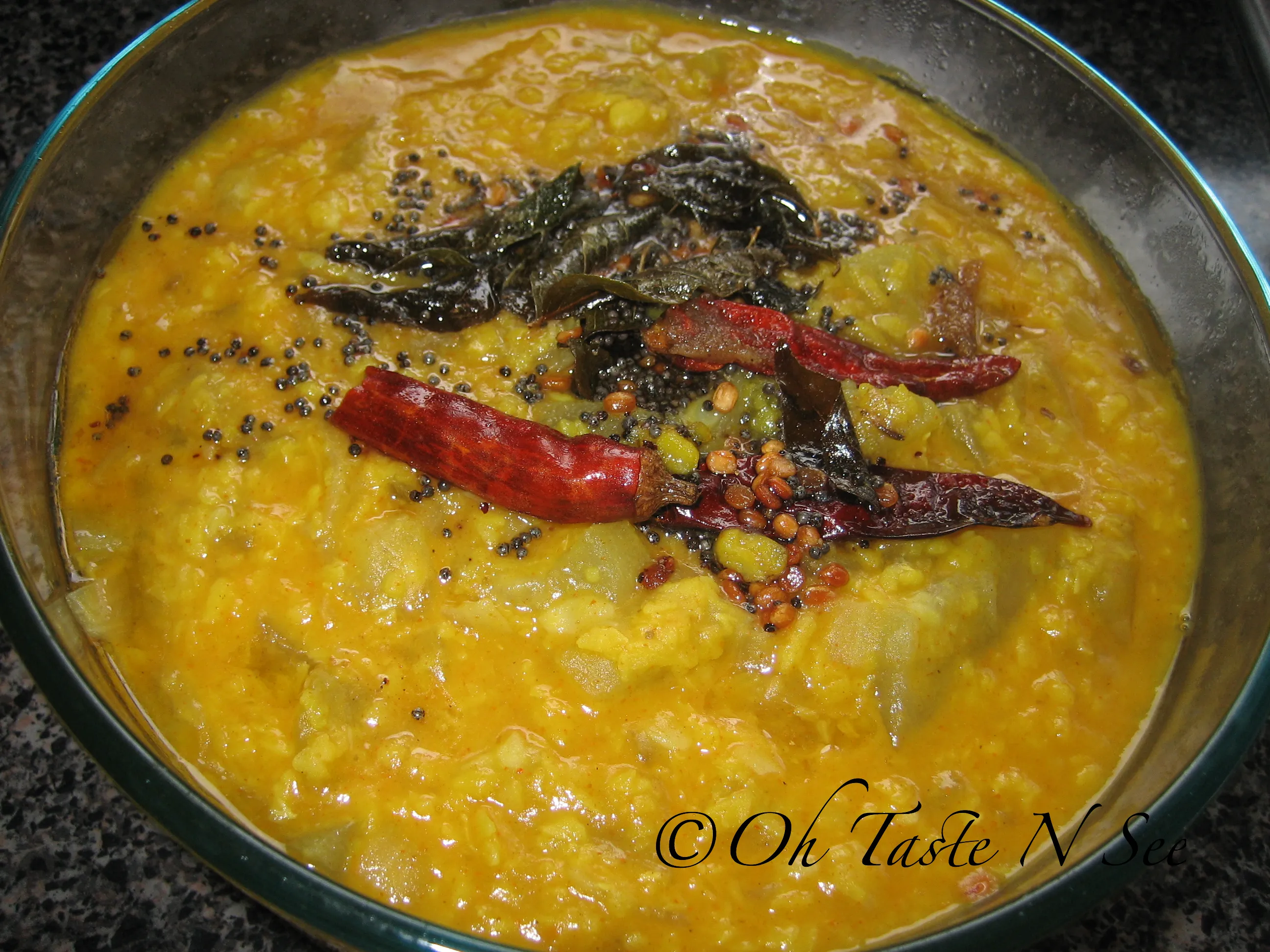 Lauki Dal/Sorakka Pappu/Bottlegourd dal
