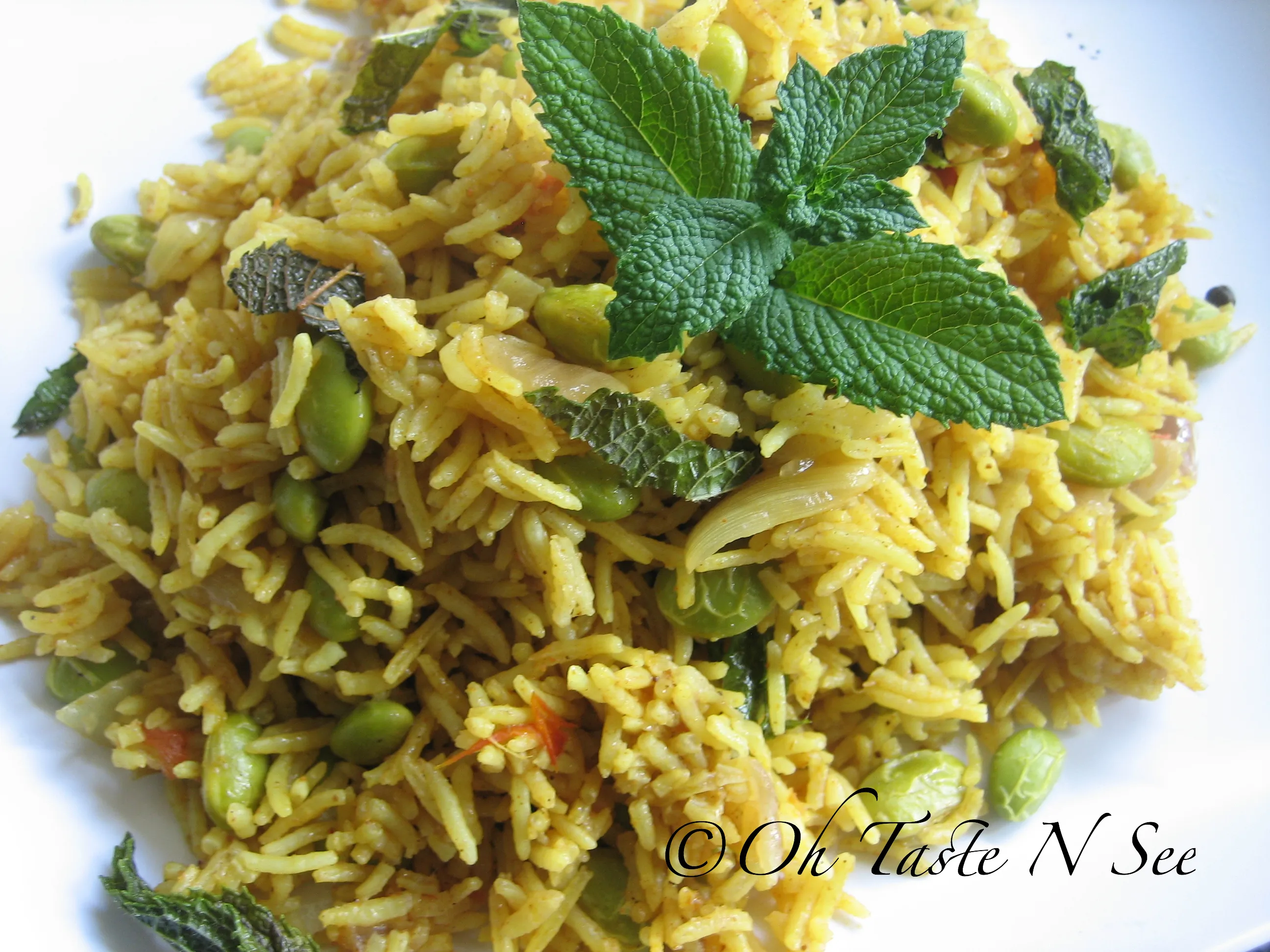 Edamame Mint Pulav