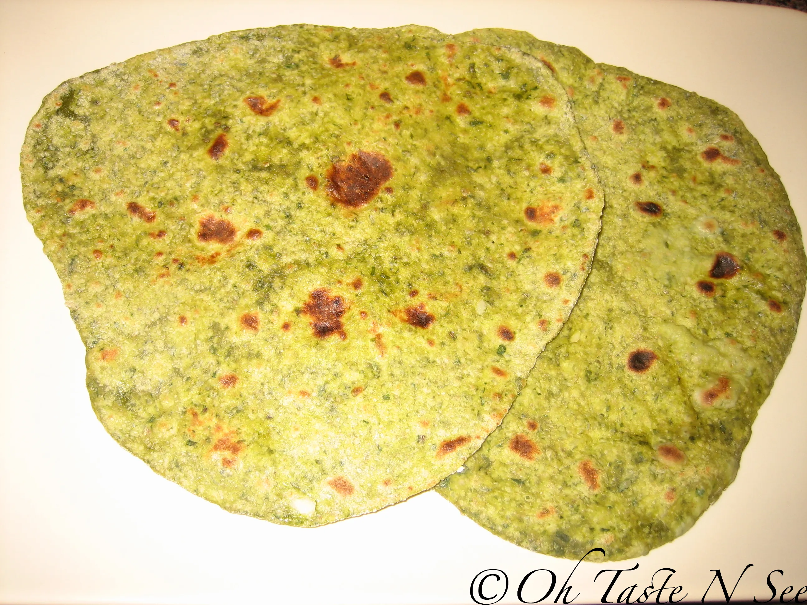 Palak Oat Bran Paratha 2
