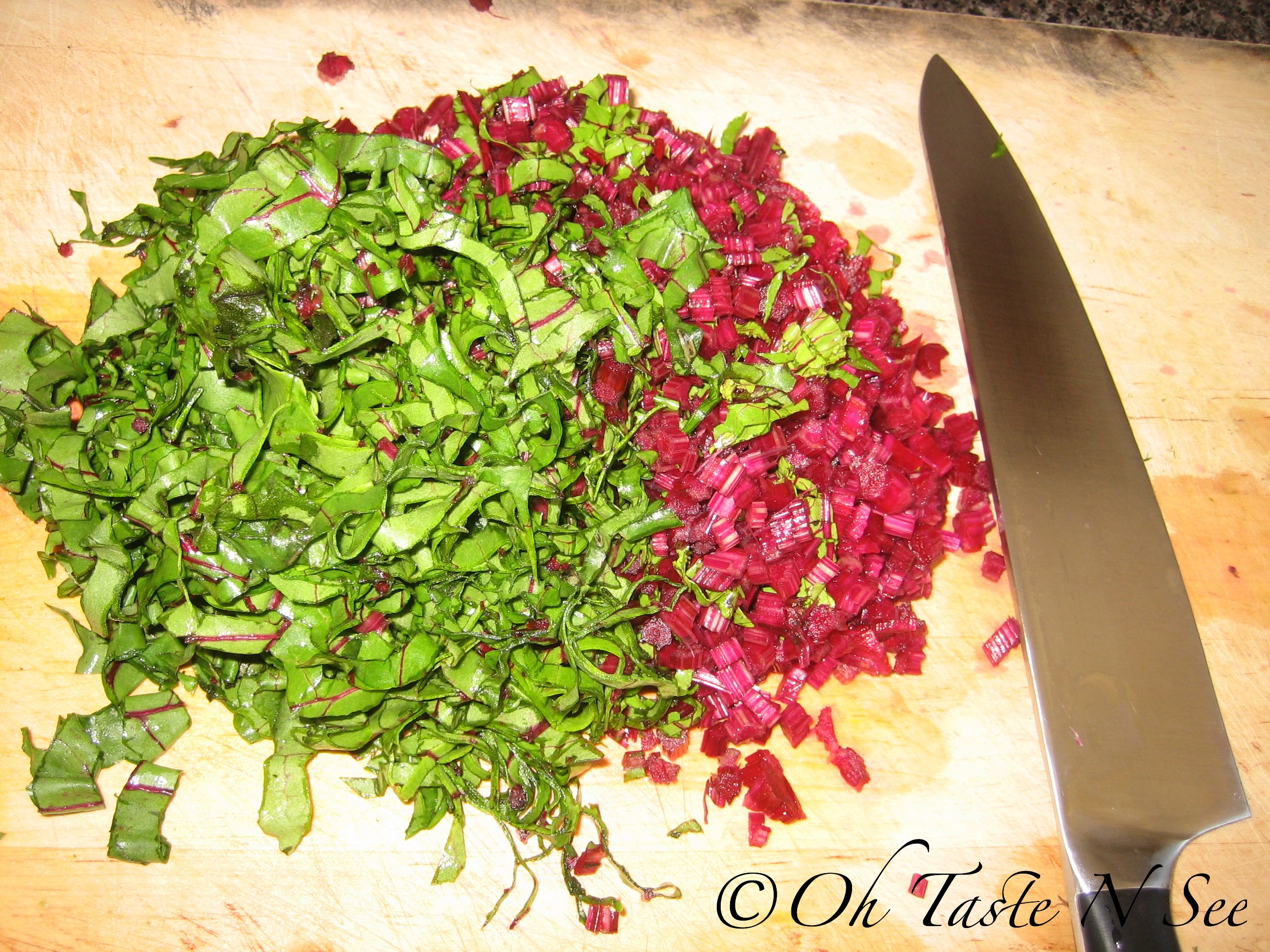 Beet stalk poriyal