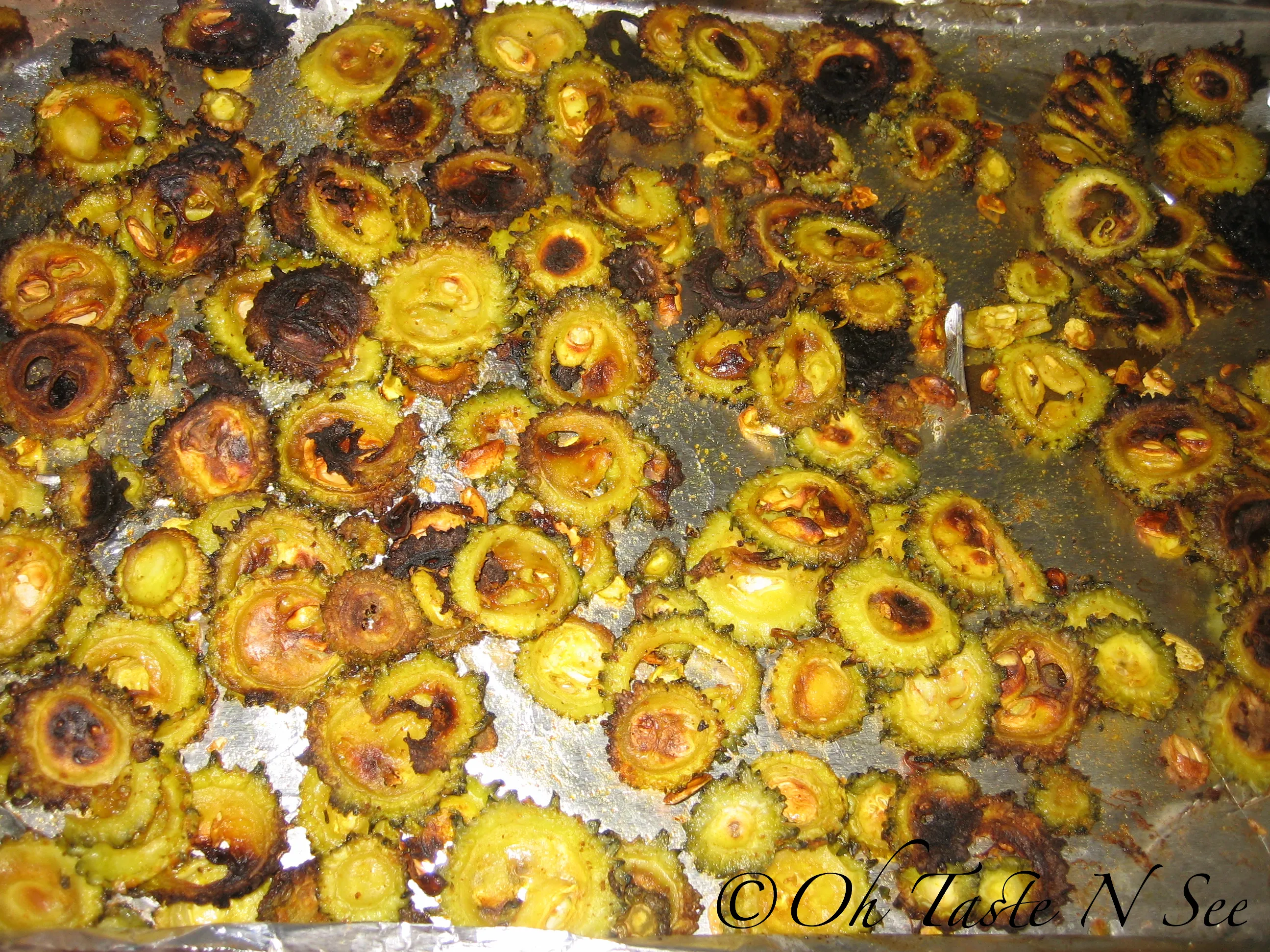 Baked Bittermelon crisps