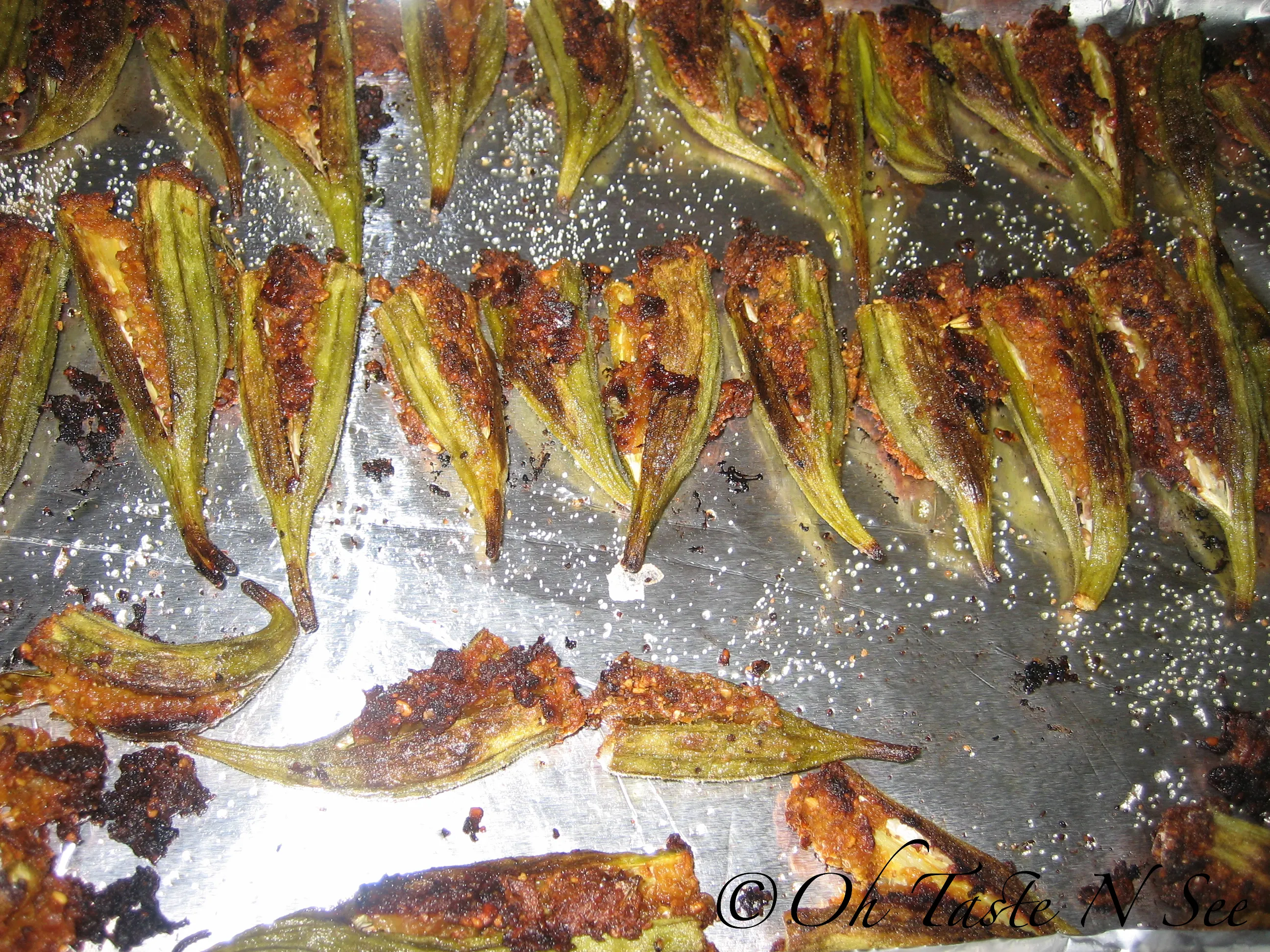 Baked Stuffed Okra 2
