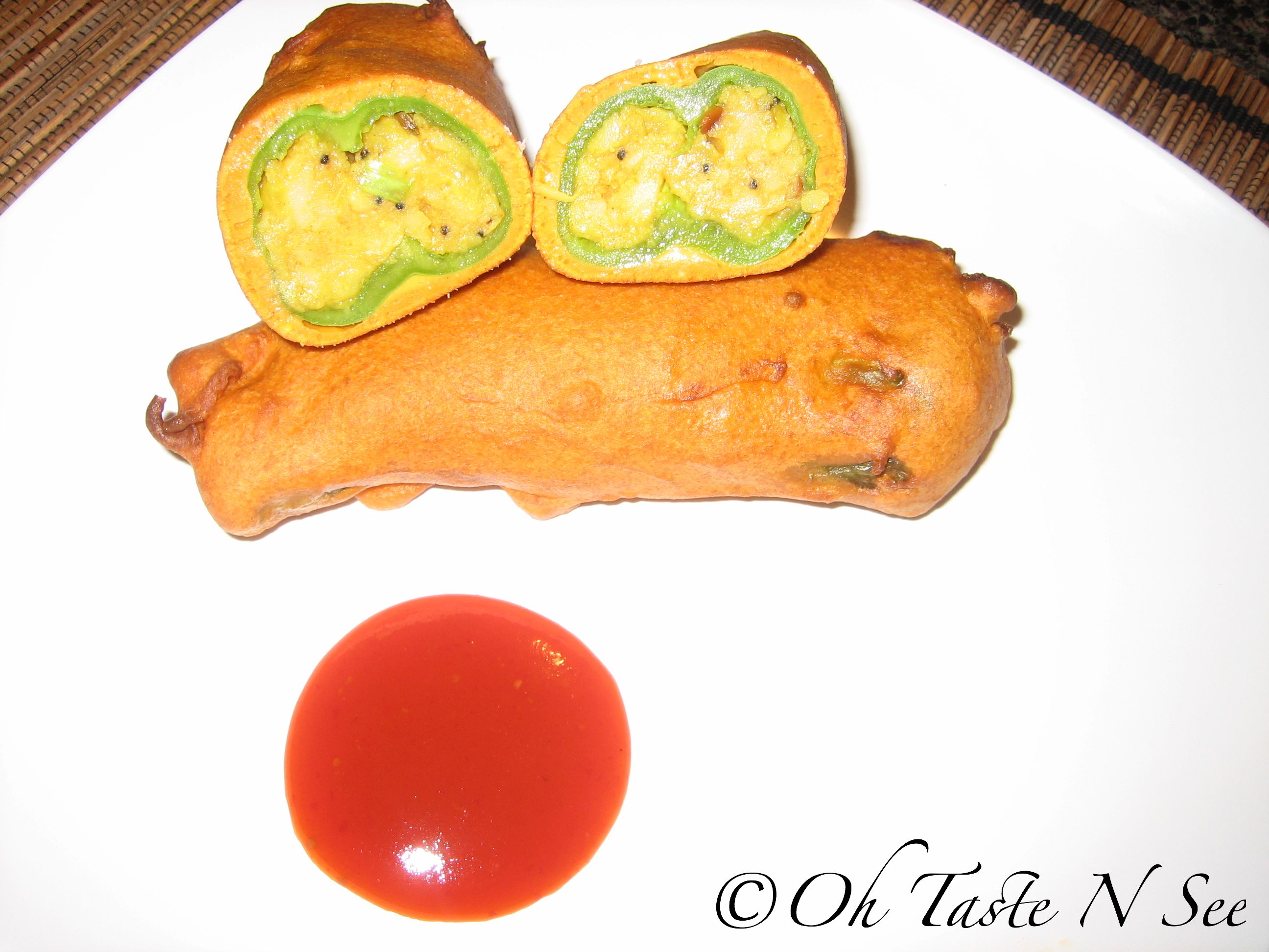 Milagai Bajji/Stuffed Hatch Chile Pepper Bajji