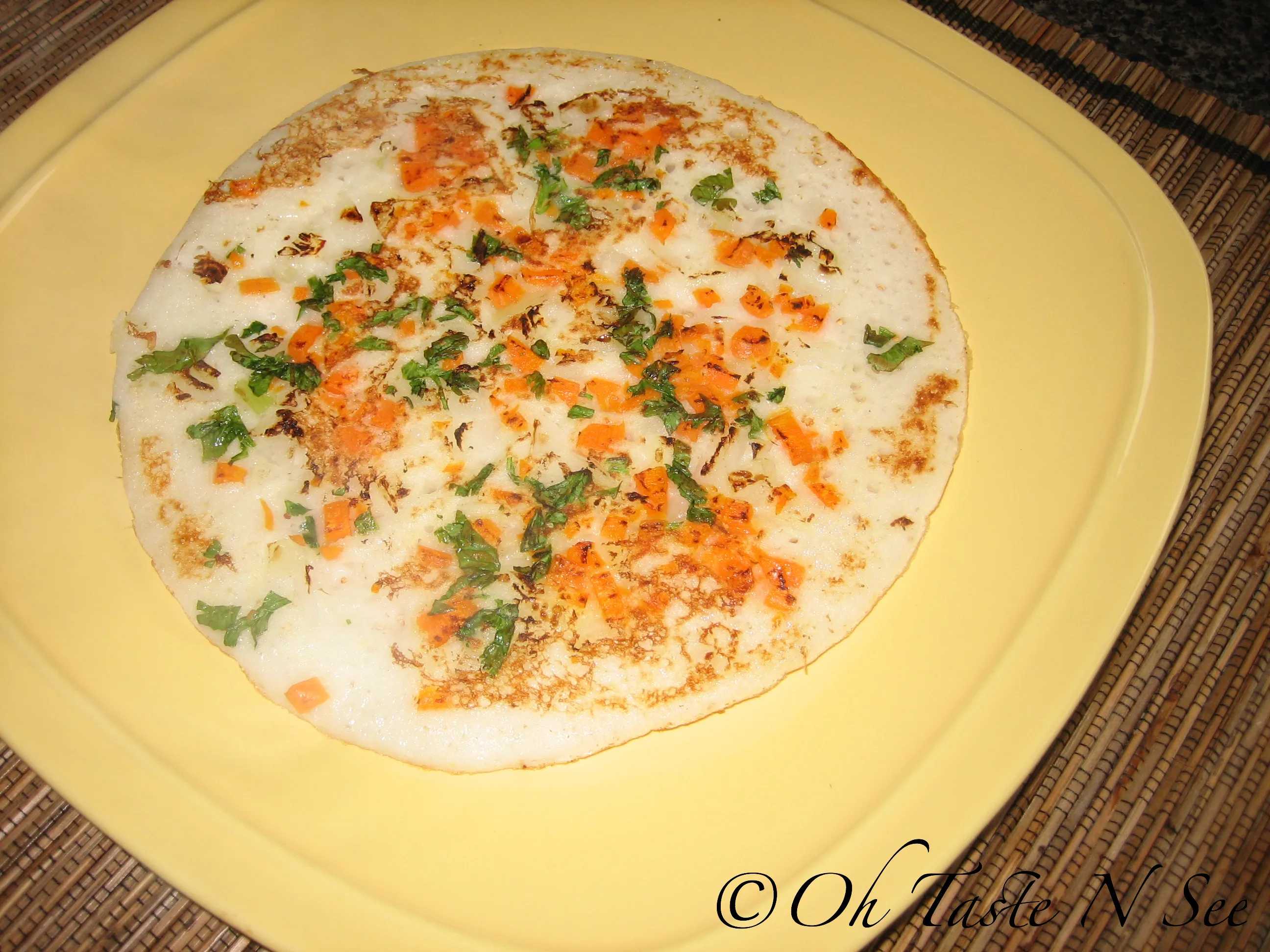 Mixed vegetable uthappam