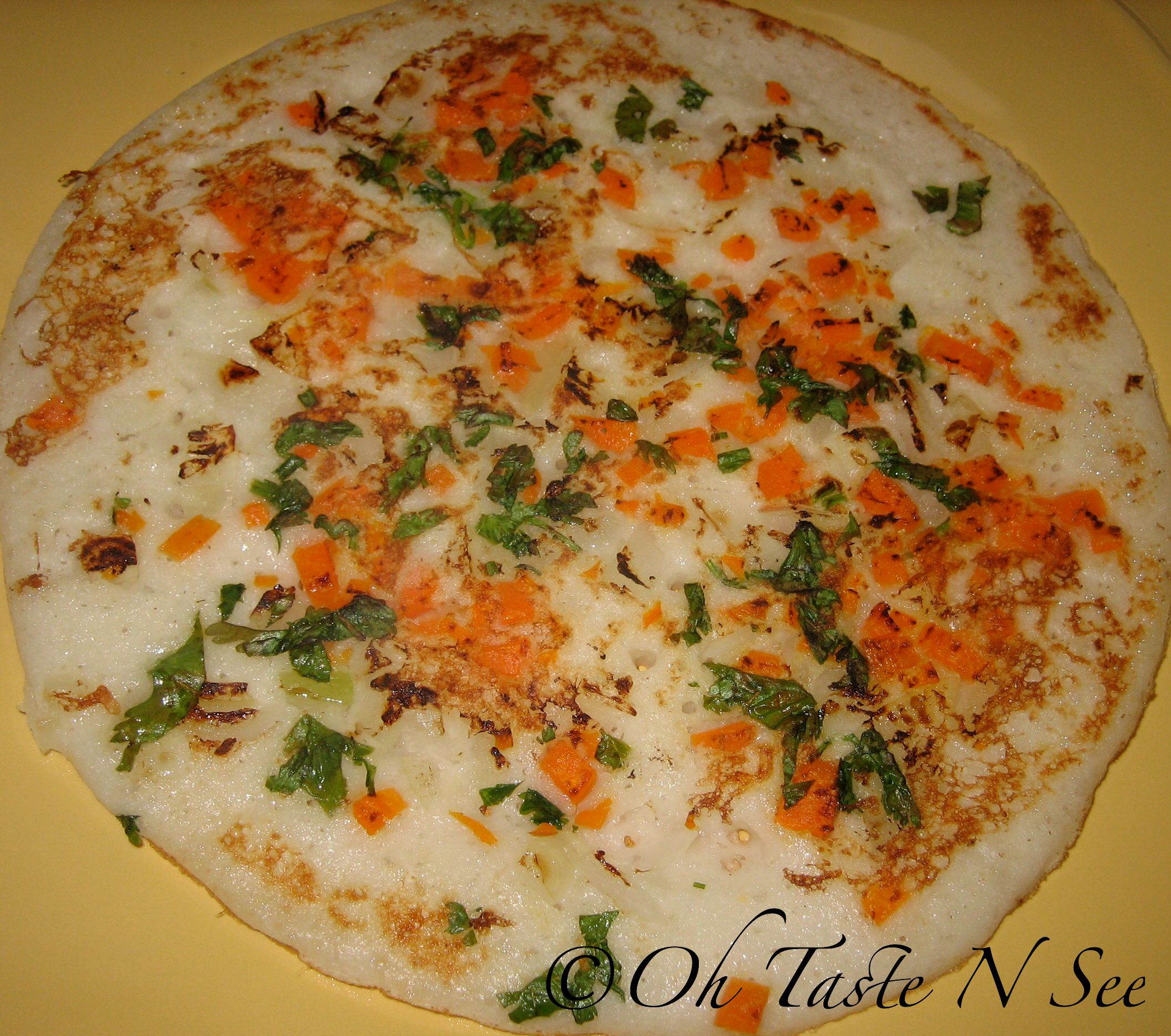 Vegetable Oothappam/ Vegetable uthappam