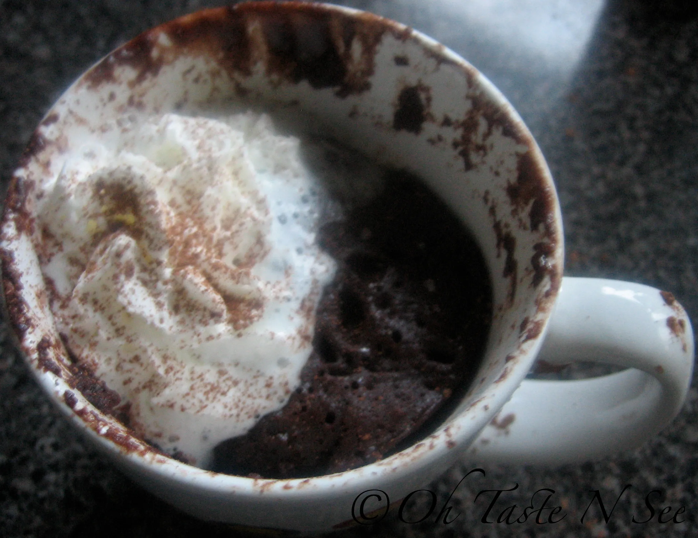 Warm gooey chocolate cake