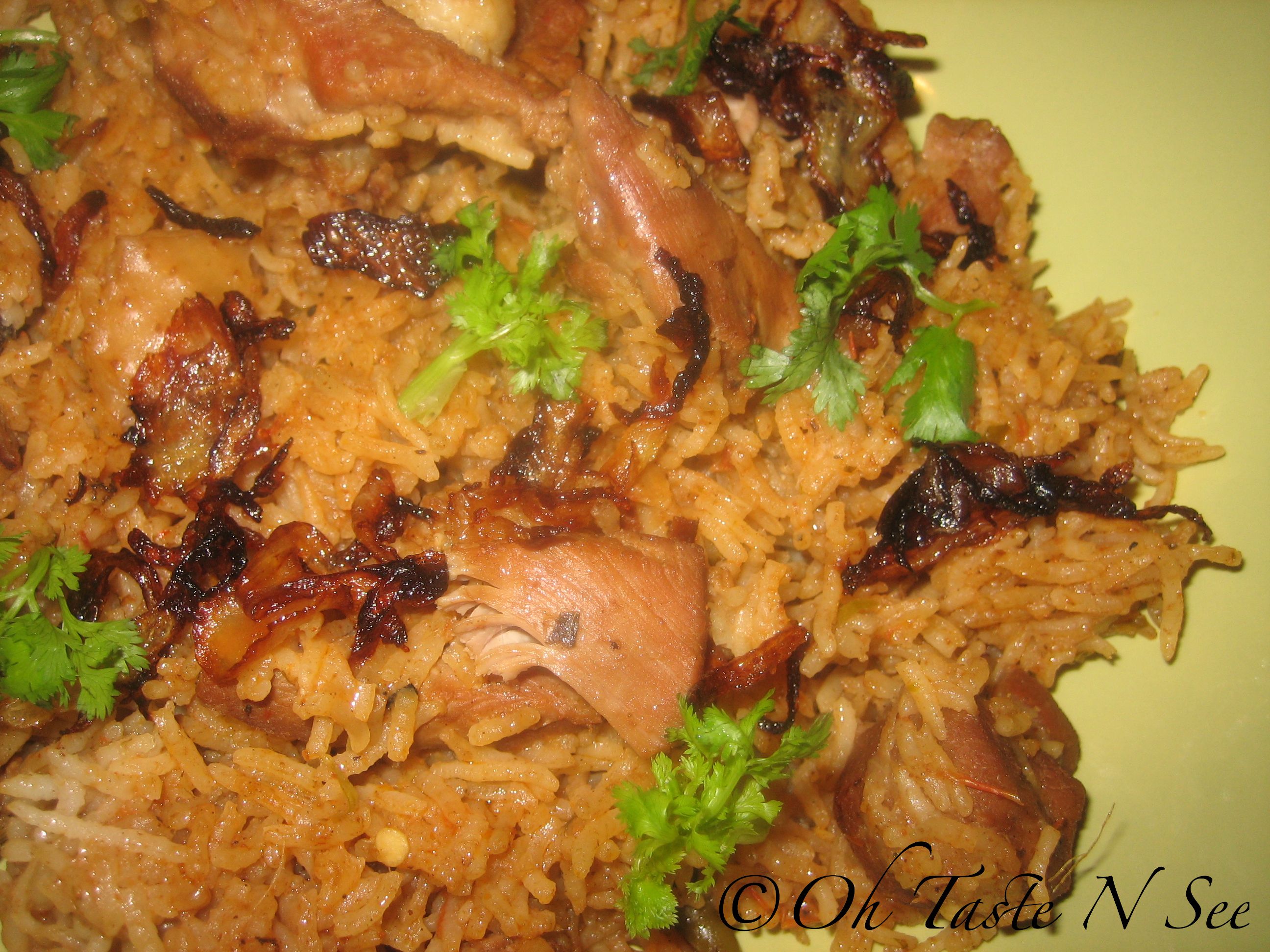 Turkey Biryani/Vaankozhi biryani