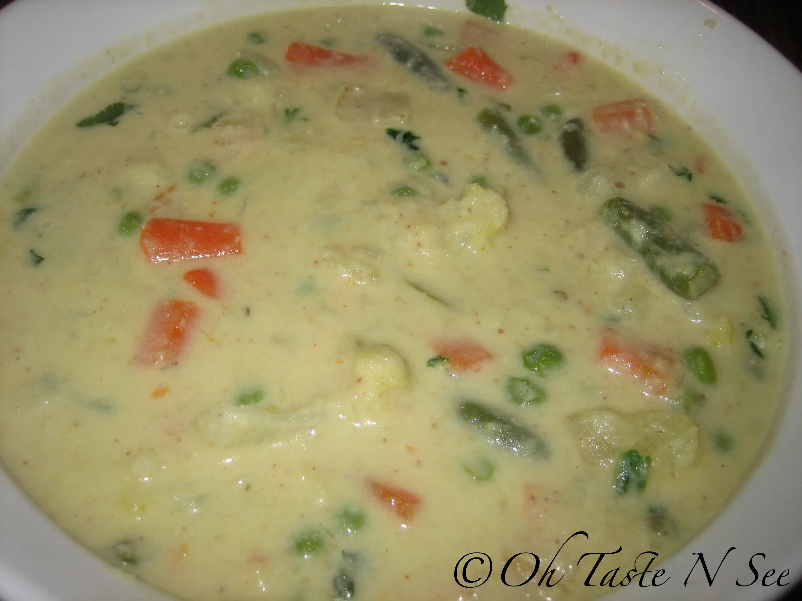 White Vegetable Korma 3