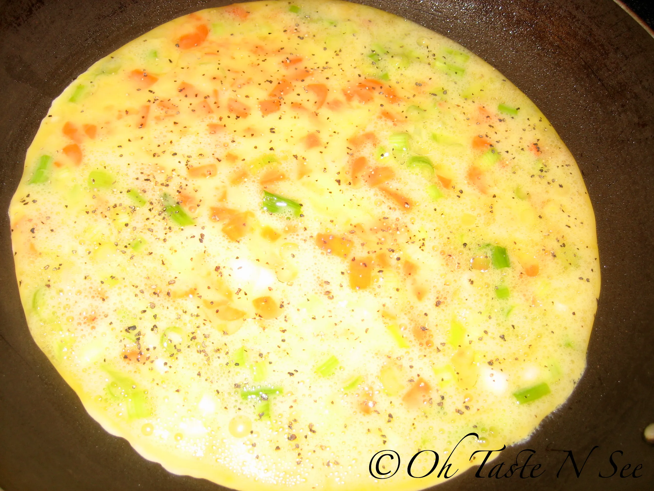 Mixed veggie omelette
