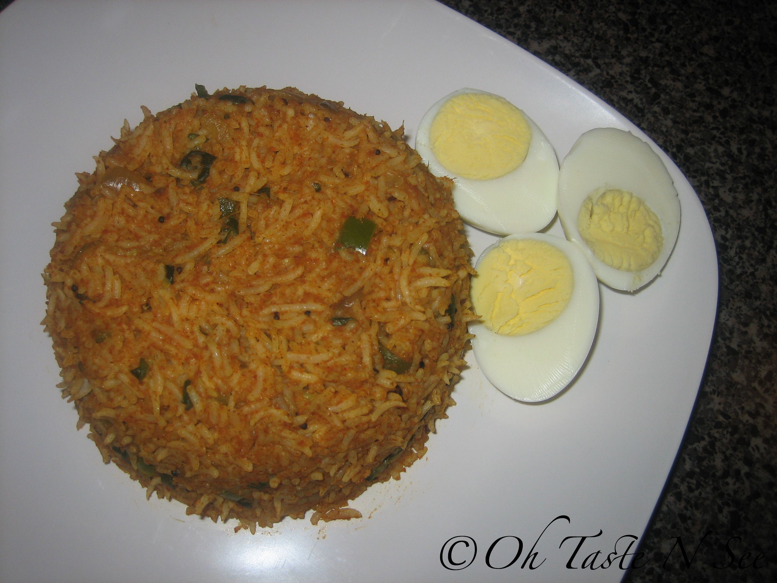 Zucchini Baath(Spiced Zucchini rice)