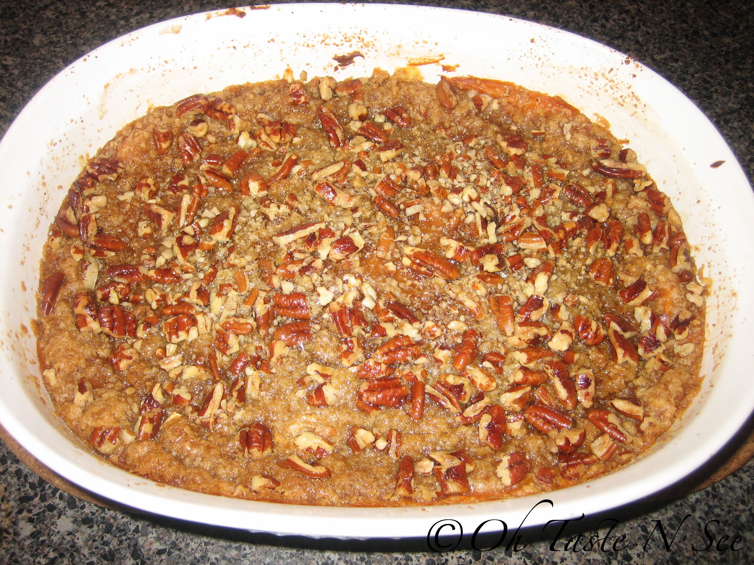 Sweet potato pecan bake