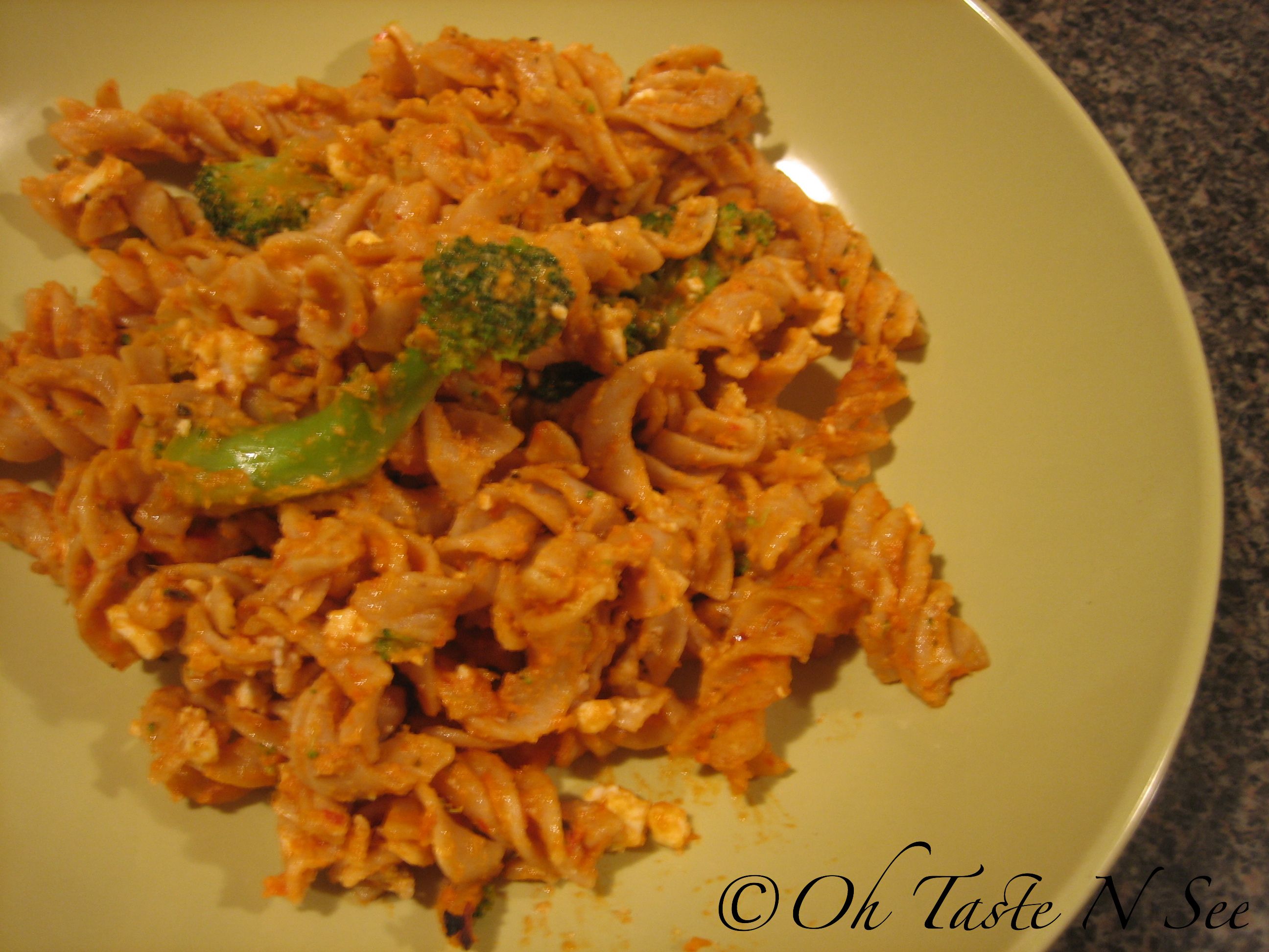 Sundried Tomato and Cashew Pesto with Broccoli and Pasta
