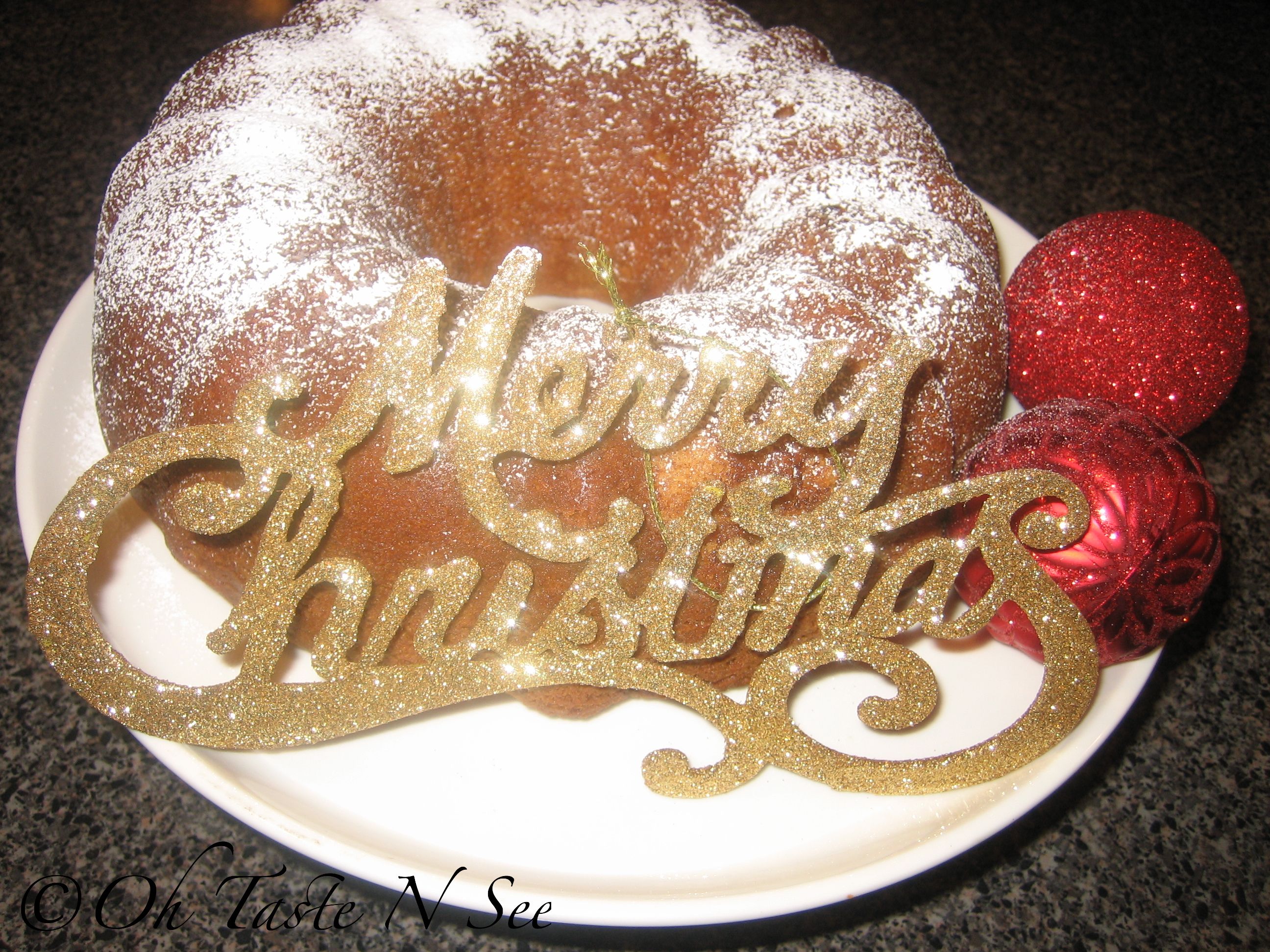 Merry Christmas! with Cake Mix Pound Cake