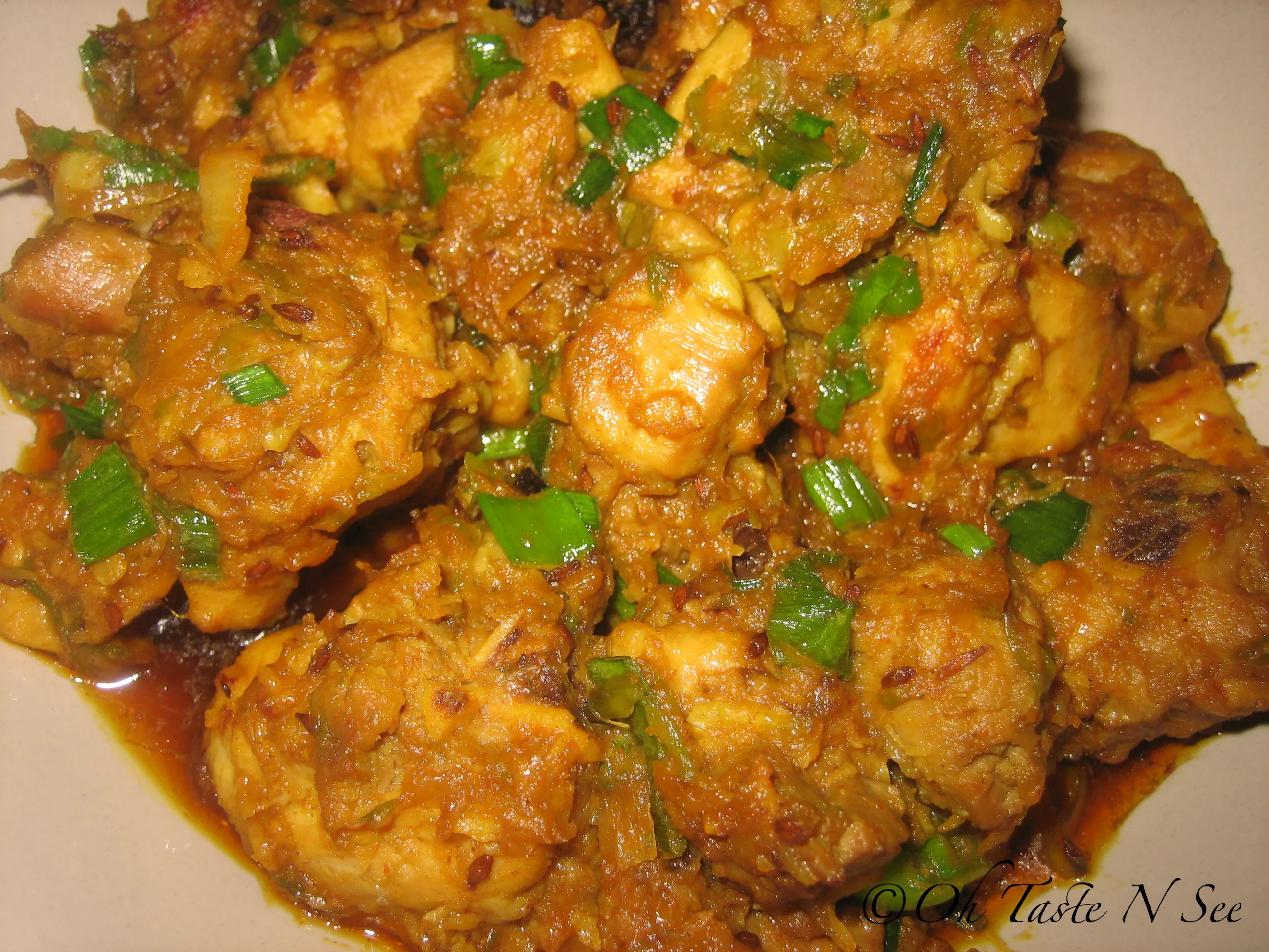 Spring Onion chicken 2