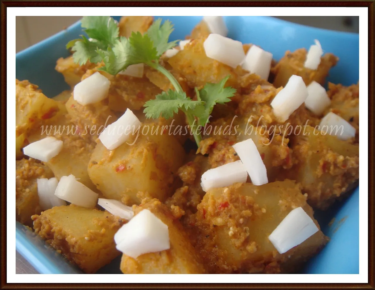Microwave Goanese Potatoes