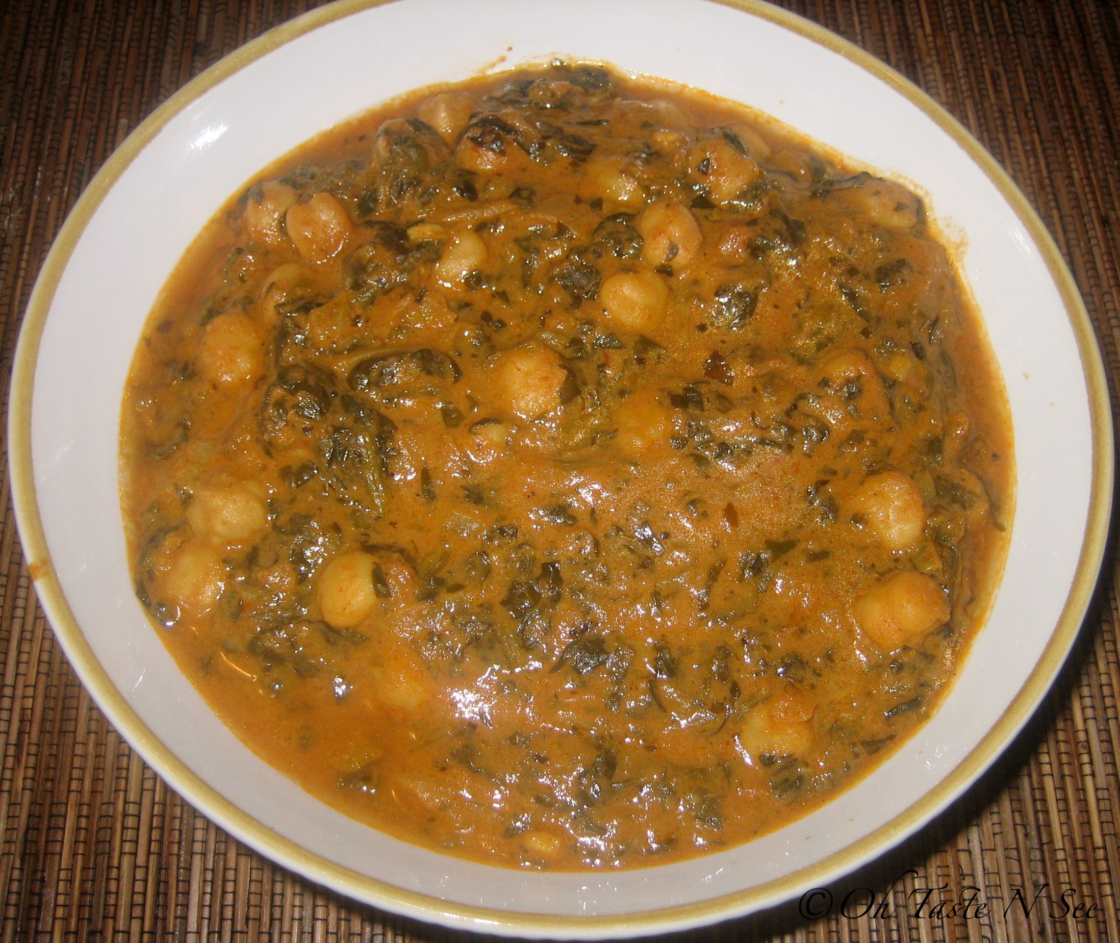 Palak Chole(Channa Palak Masala)