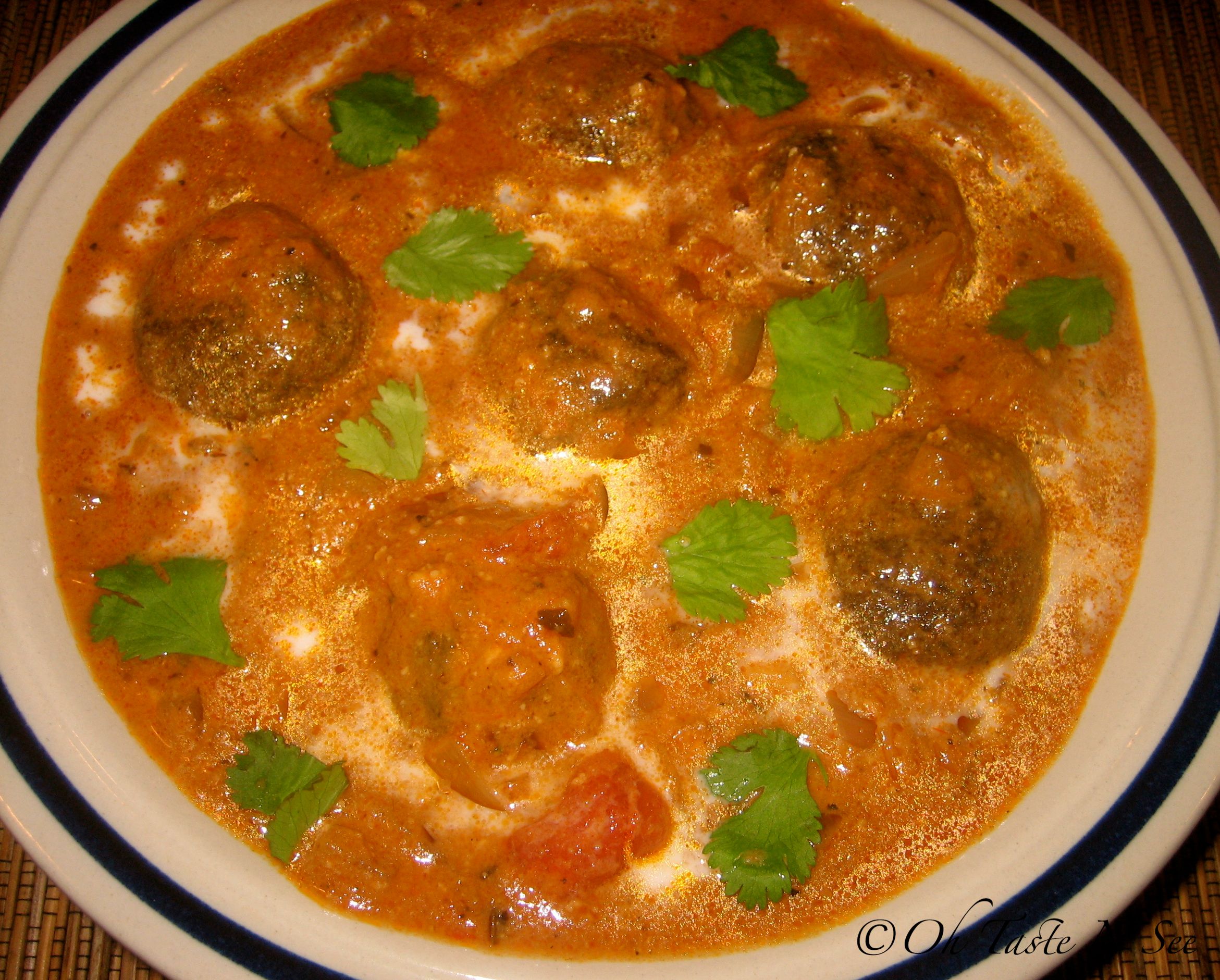Spinach Bread Kofta Curry