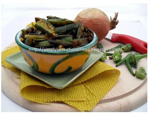 Goan style okra fry