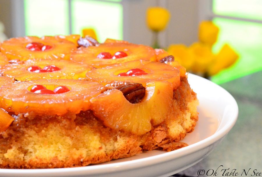 Pineapple upside down cake