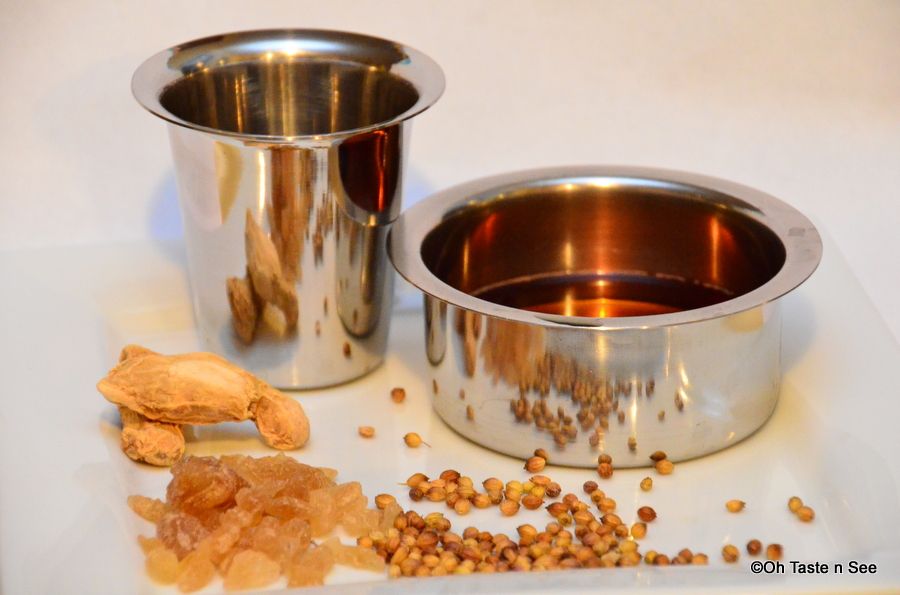 Sukku Malli kaapi/Sukku malli coffee - Dried ginger and coriander tea