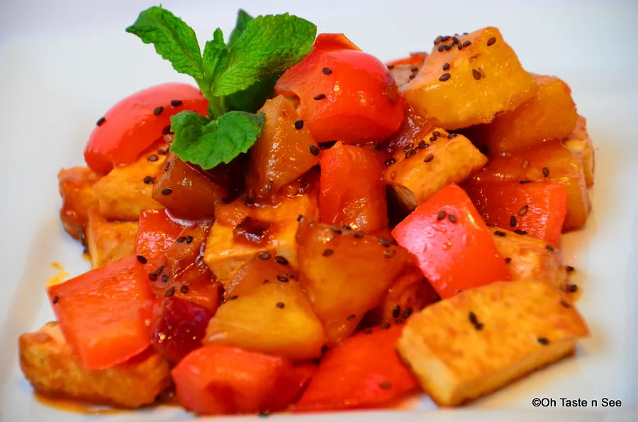 Sweet n sour mango tofu 2