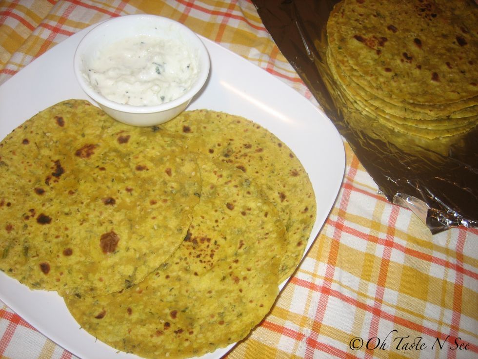 Tofu Methi Thepla