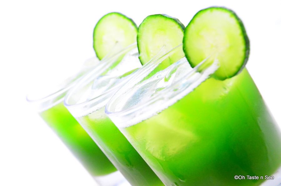 Minty green cucumber juice