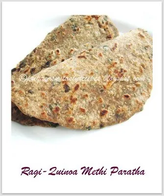 Ragi-QUinoa_Methi_Paratha