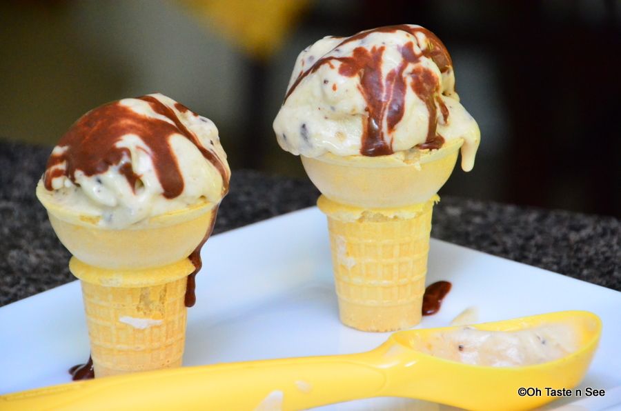 Banana chocolate chip icecream