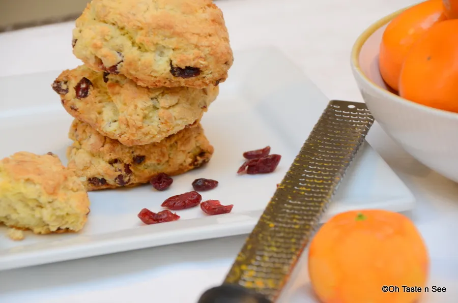 Cranberry Orange scones 4