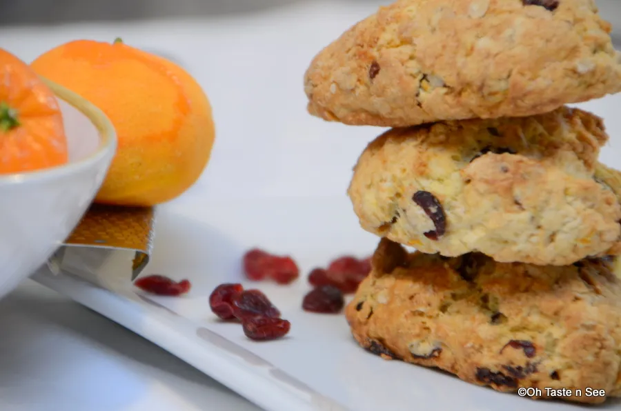 Cranberry orange scones 6
