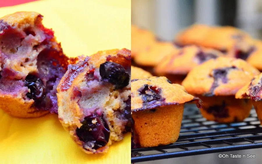 spelt blueberry muffins 2