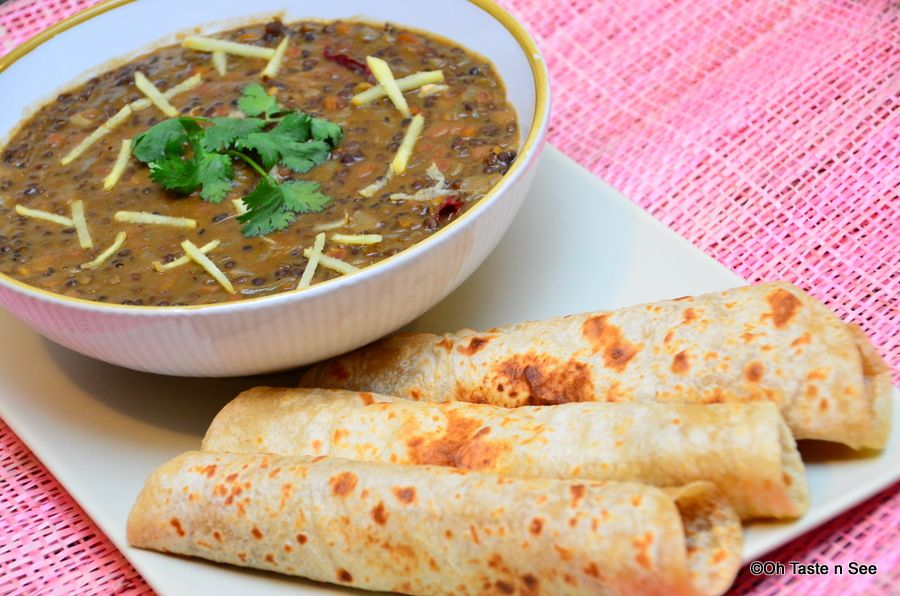 Slow cooker Dal Banjari/Crock Pot Black gram dal | Slow cooker Indian recipes