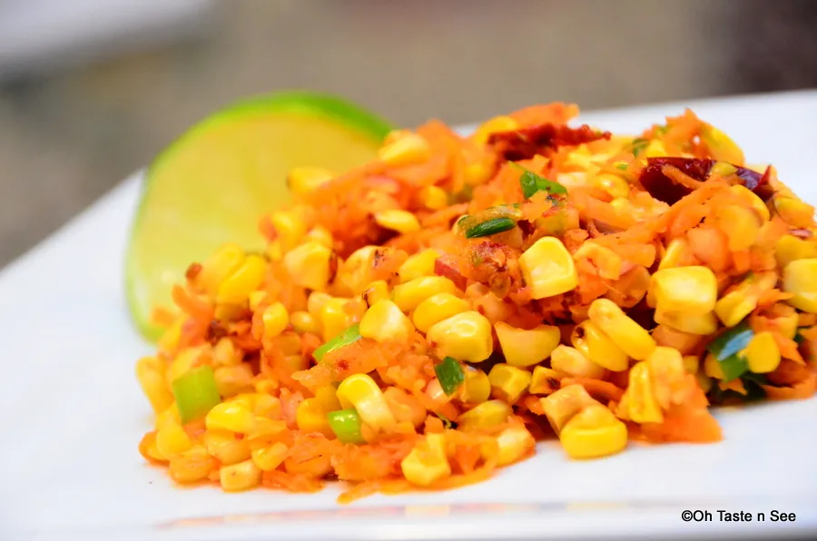 Grilled corn carrot salad 3
