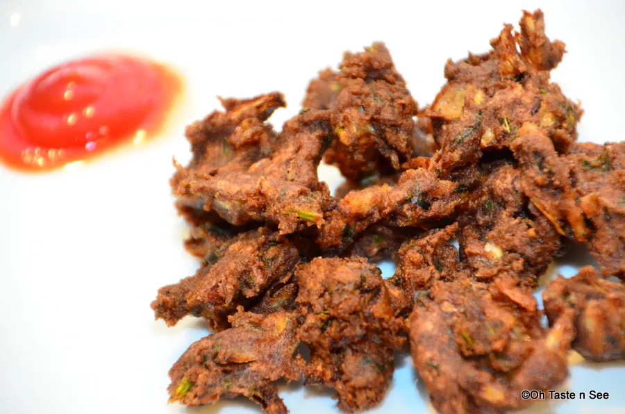 ragi mint pakoras 3